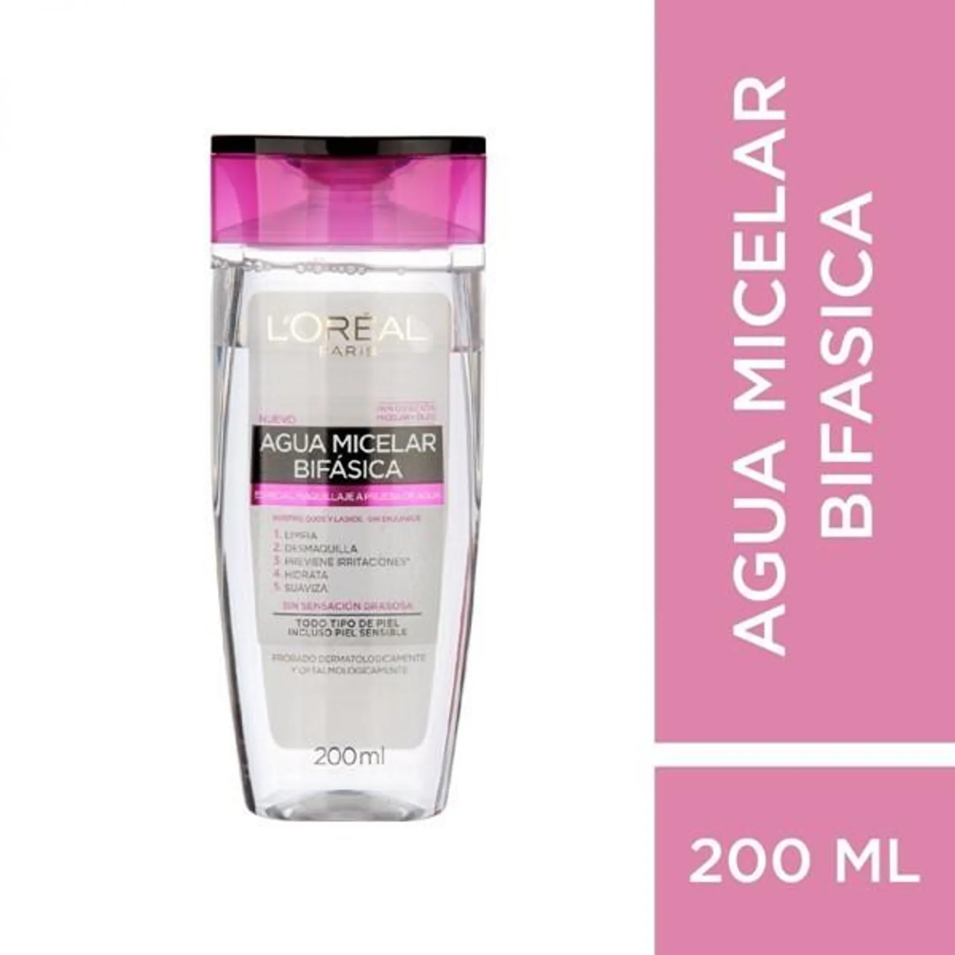 Loreal Paris Agua Micelar Bifasica Hidra Total 200 ml