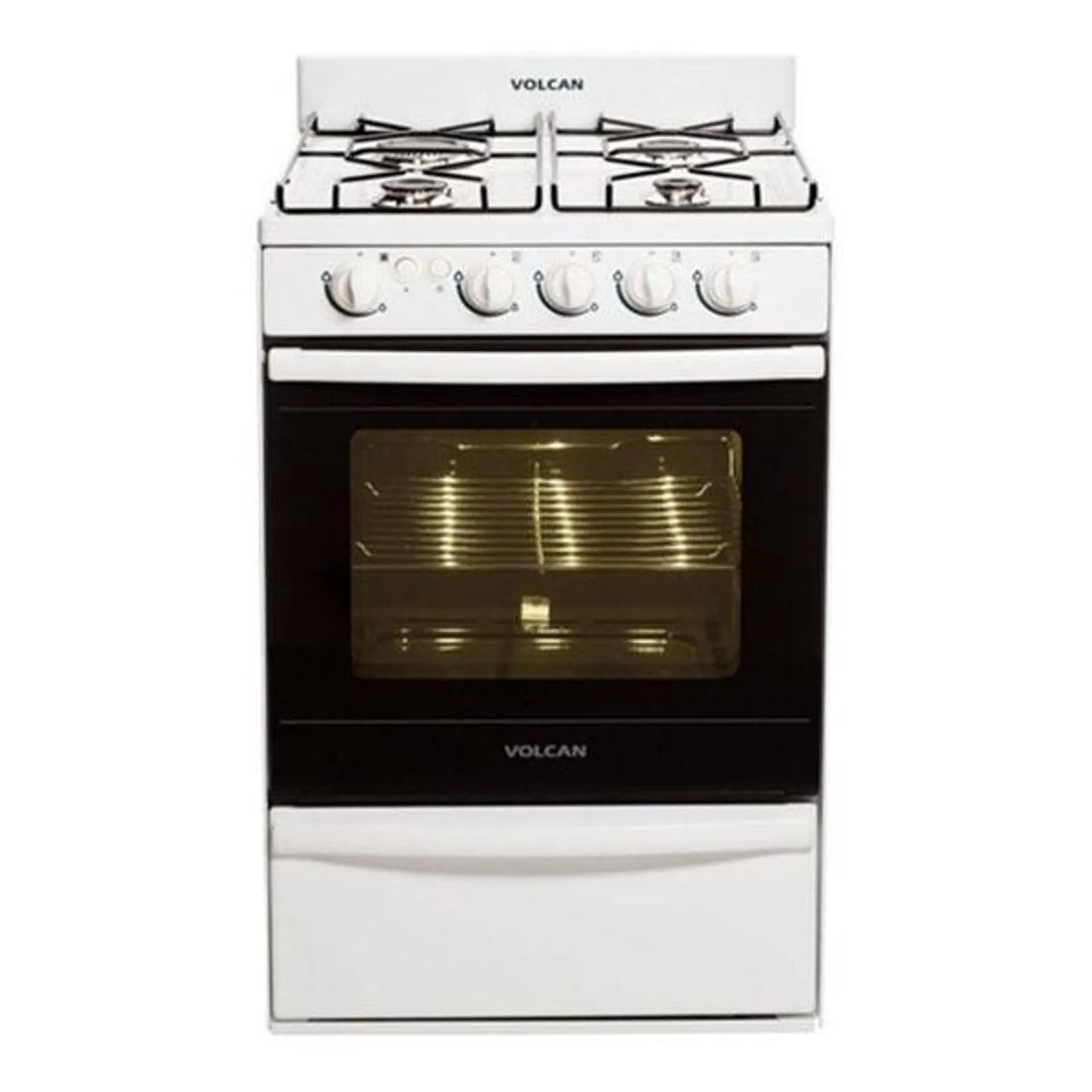 Cocina Volcan 87643/89643 V 55Cm Blanca Multigas Encendido Electrico