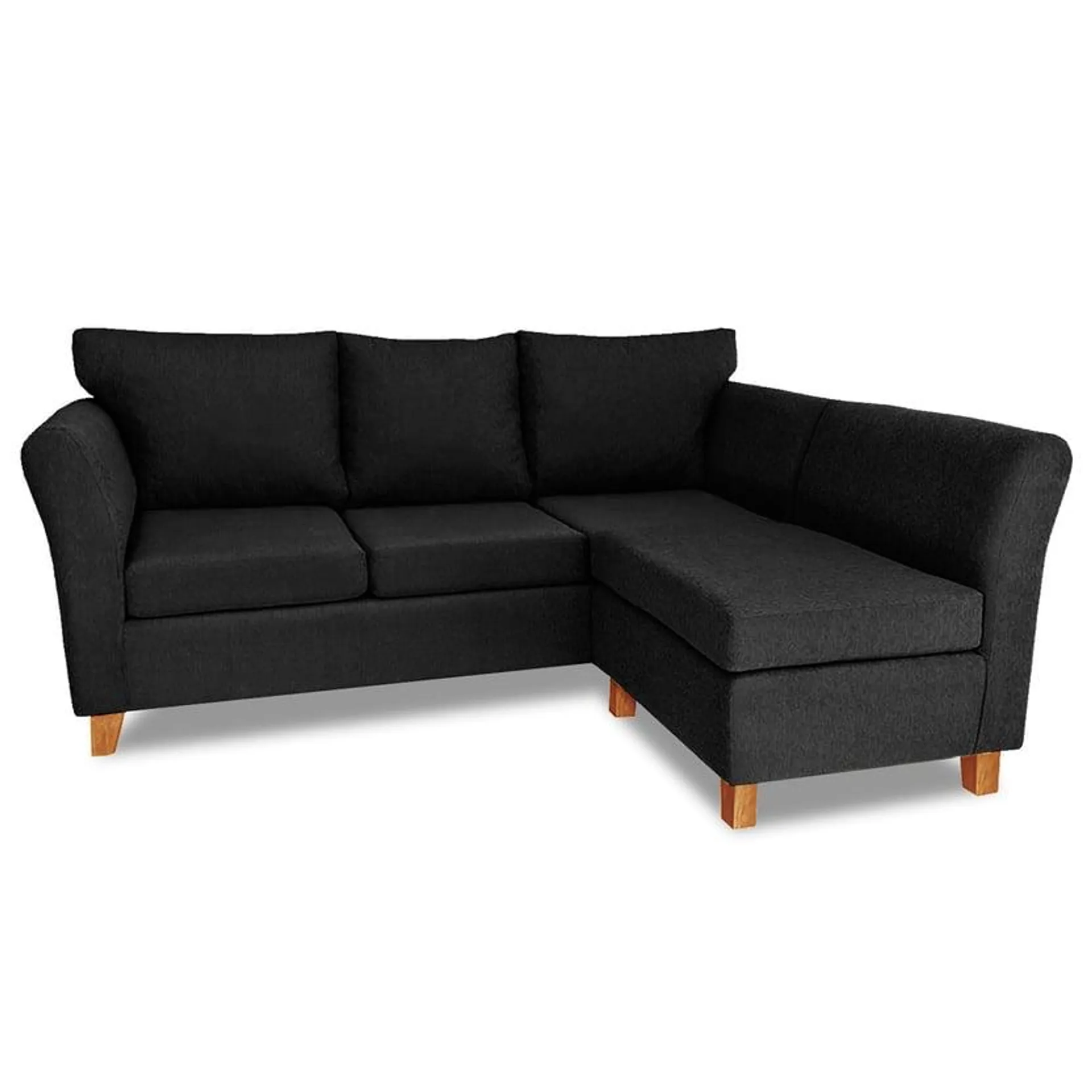 Sillón esquinero Orion 3 cuerpos negro