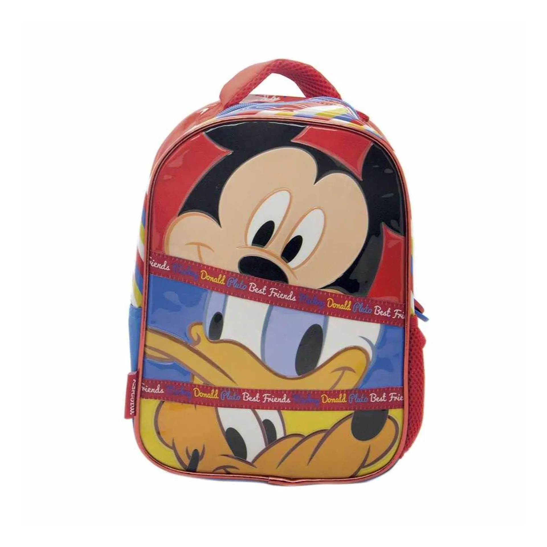 Mochila Mickey Pato Donald Y Pluto 12 Pulgadas