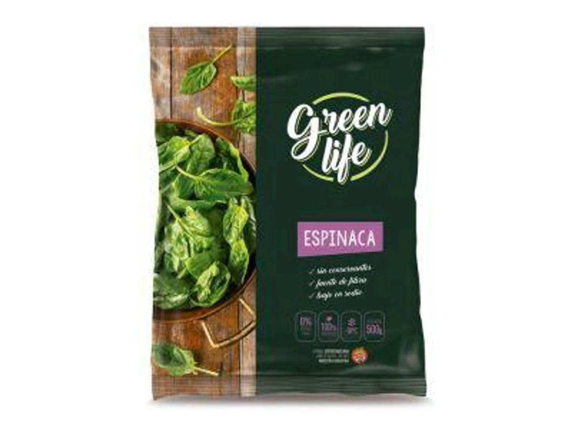 ESPINAC GREEN LIFE CONGELADA 500 gr