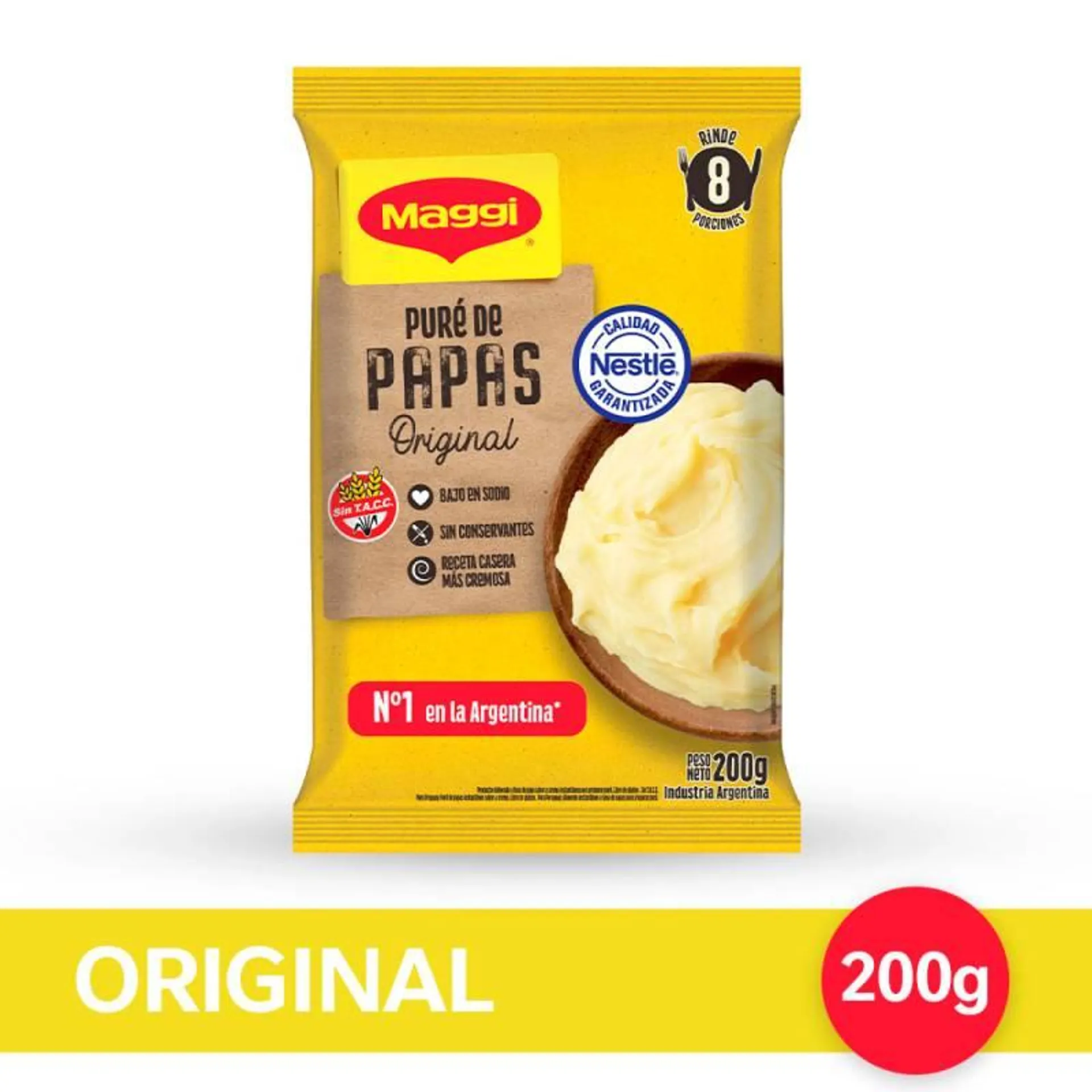 Pure de Papas Cremoso sin Bht Maggi x 200 g.