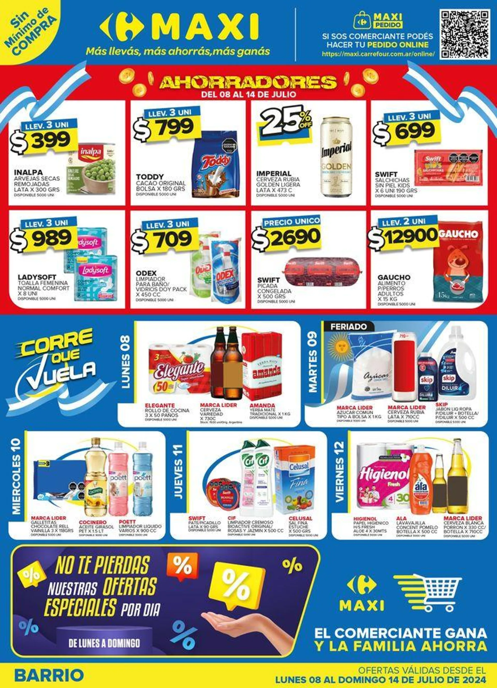 Ofertas de OFERTAS SEMANALES - BARRIO 8 de julio al 14 de julio 2024 - Página 1 del catálogo