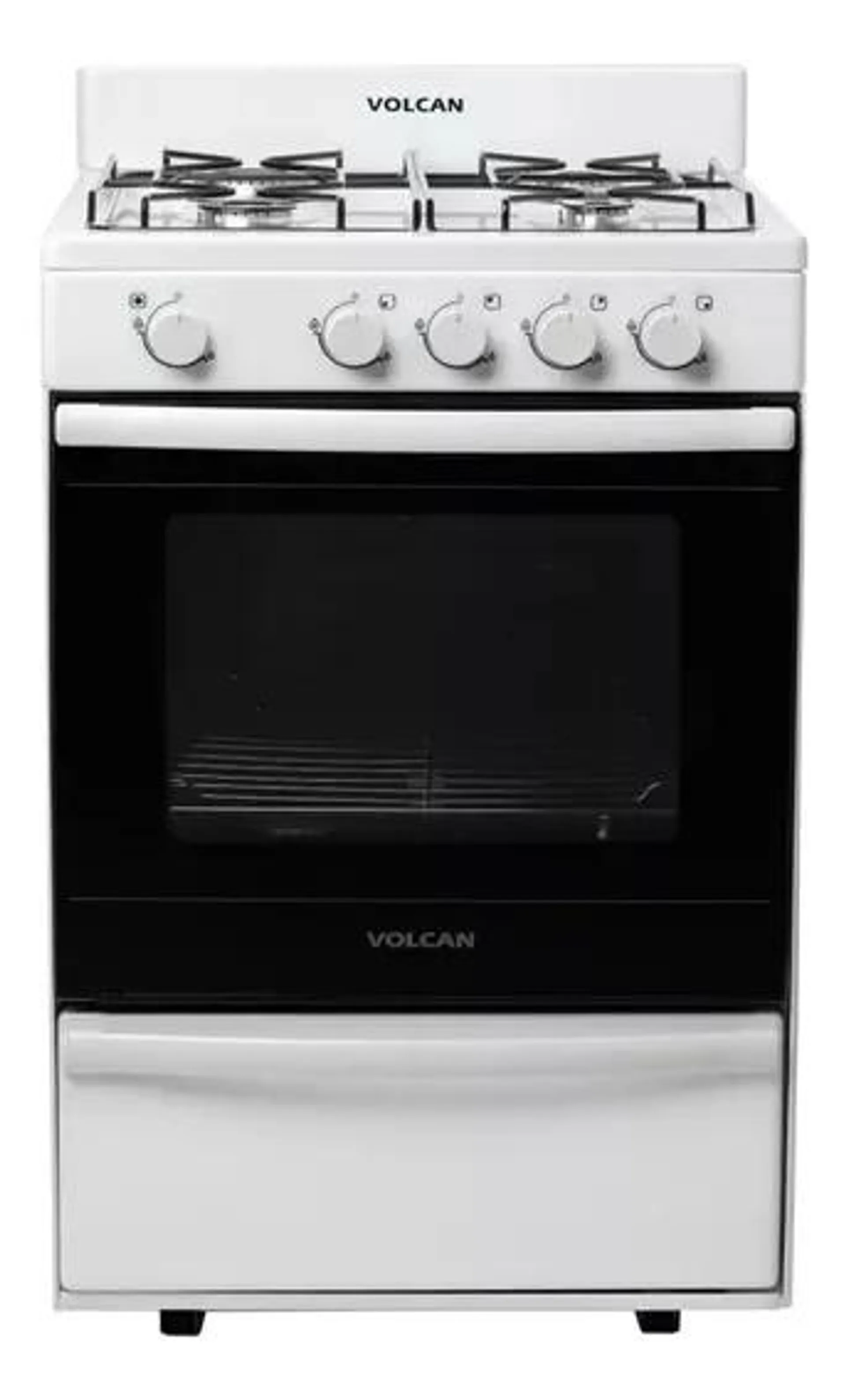 Cocina Volcan 87644v 4 Hornallas Blanca Multigas Gn/glp