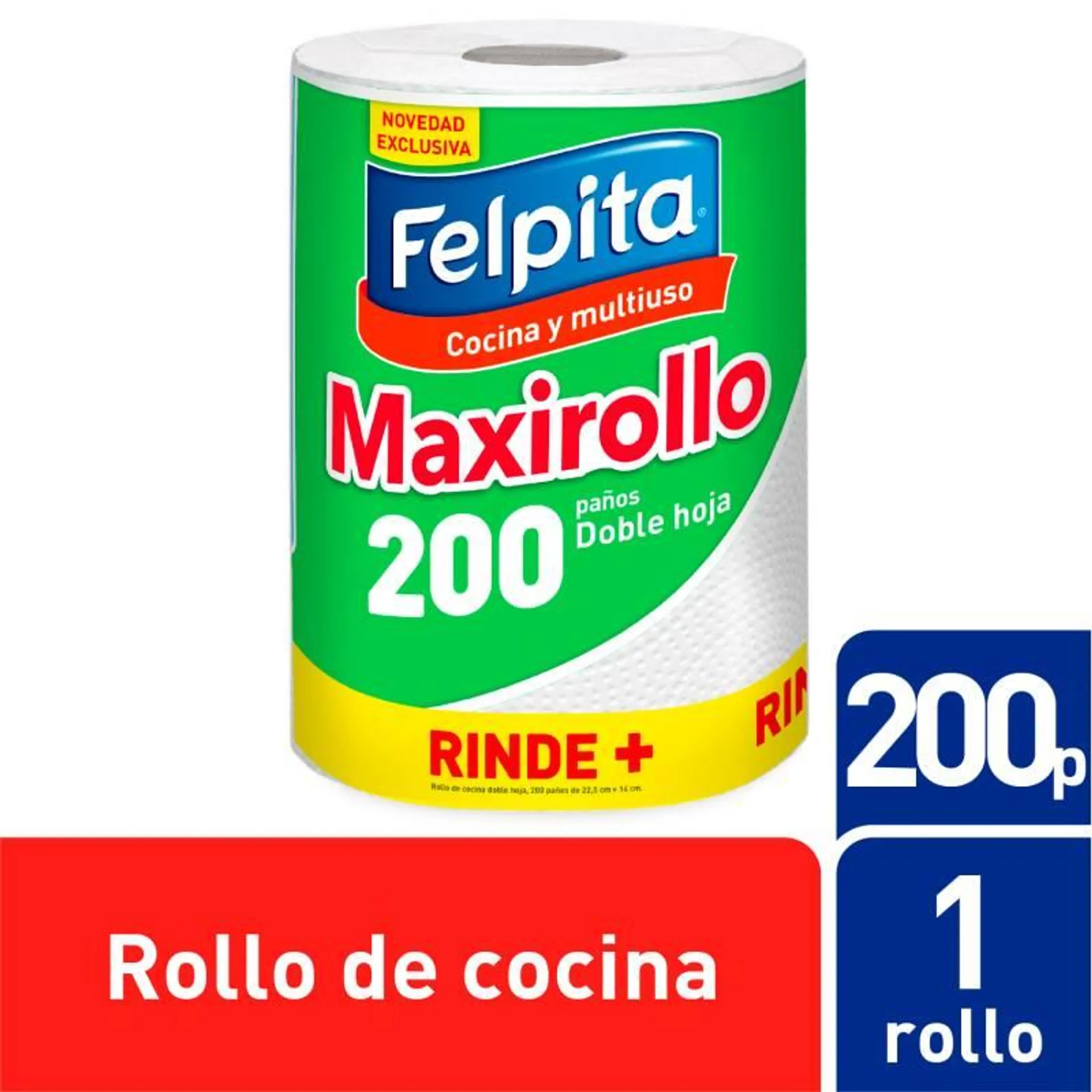 Rollo de Cocina Blanco Maxirollo X200P Felpita x 1 Un.