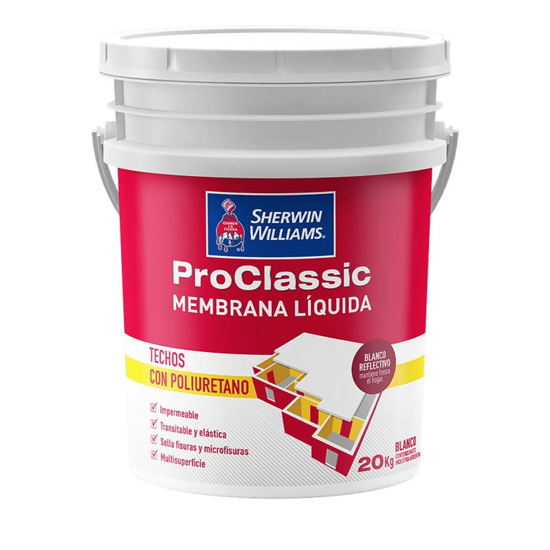 Membrana Líquida Proclassic Sherwin Williams Blanca 20Kg