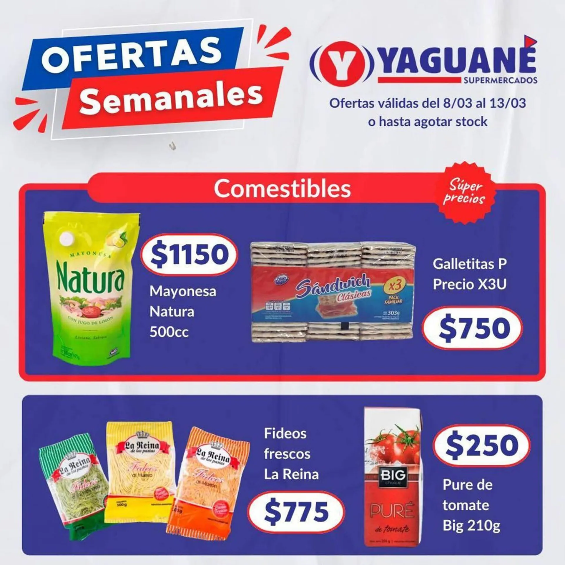 Ofertas de Catálogo Yaguane Supermercados 11 de marzo al 13 de marzo 2024 - Página 1 del catálogo