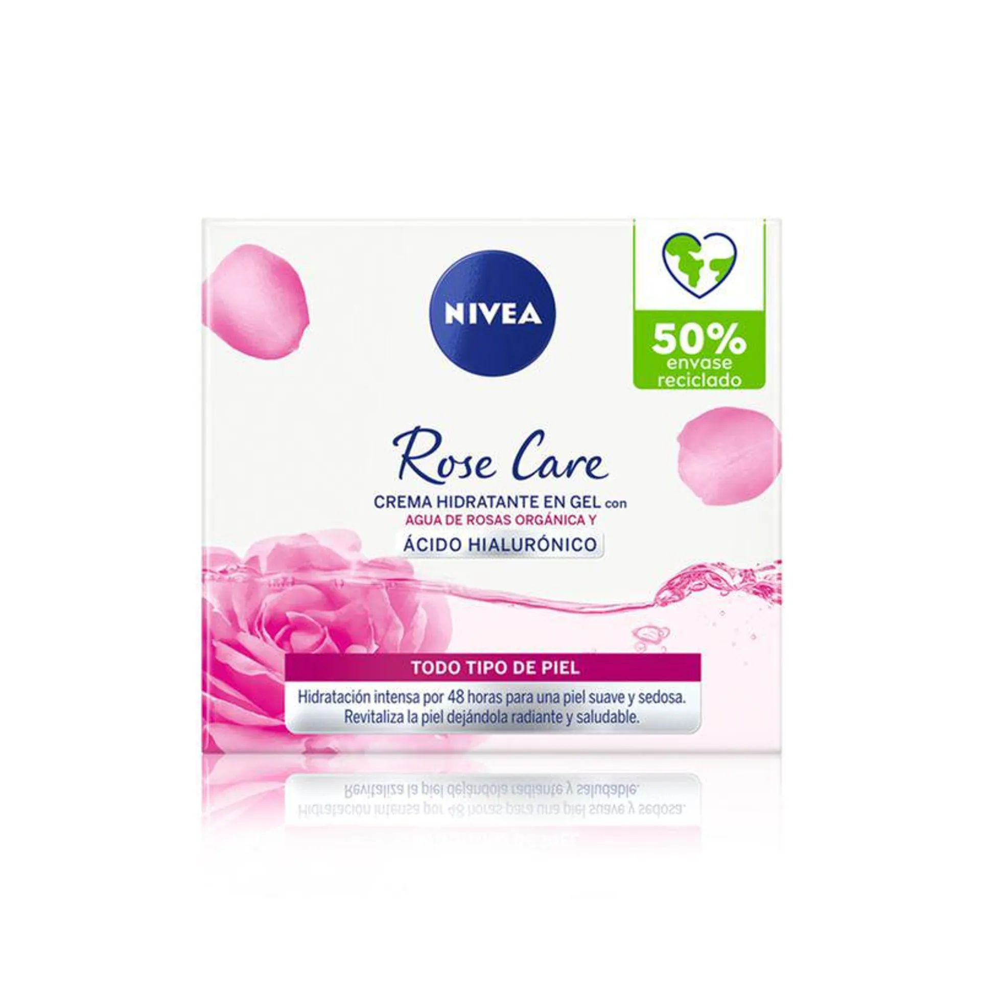 Crema Facial Nivea Rose Care Hidratante en Gel x 50 ml
