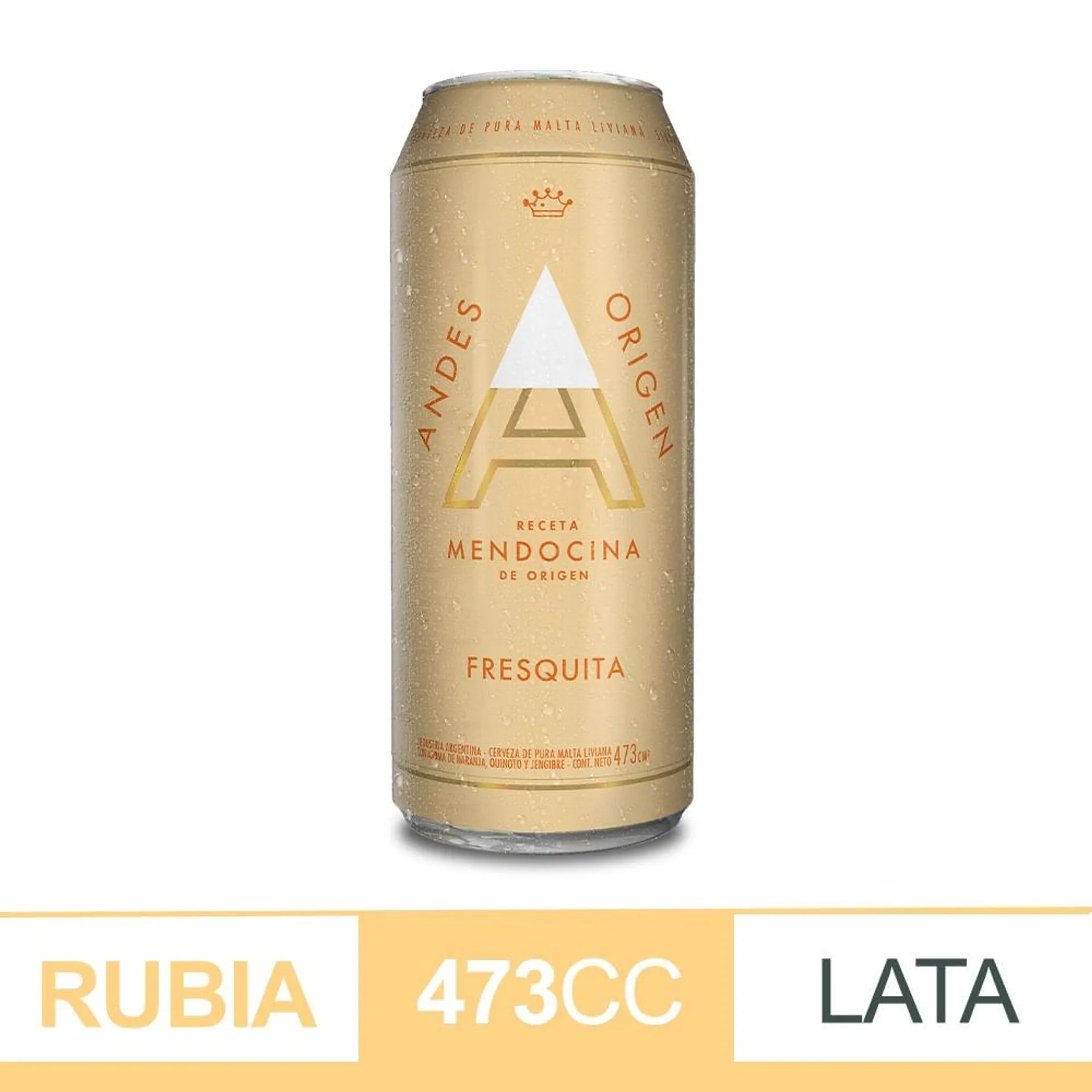 CERVEZA ANDES ORIGEN FRESQ LAT 473X