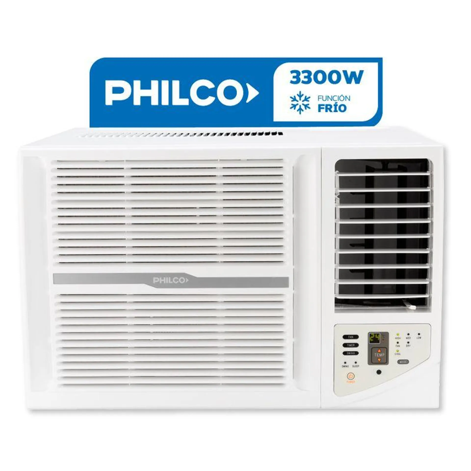 Aire Acondicionado Philco Ventana 3300W Frio "A" R410A Phw32Ca3An