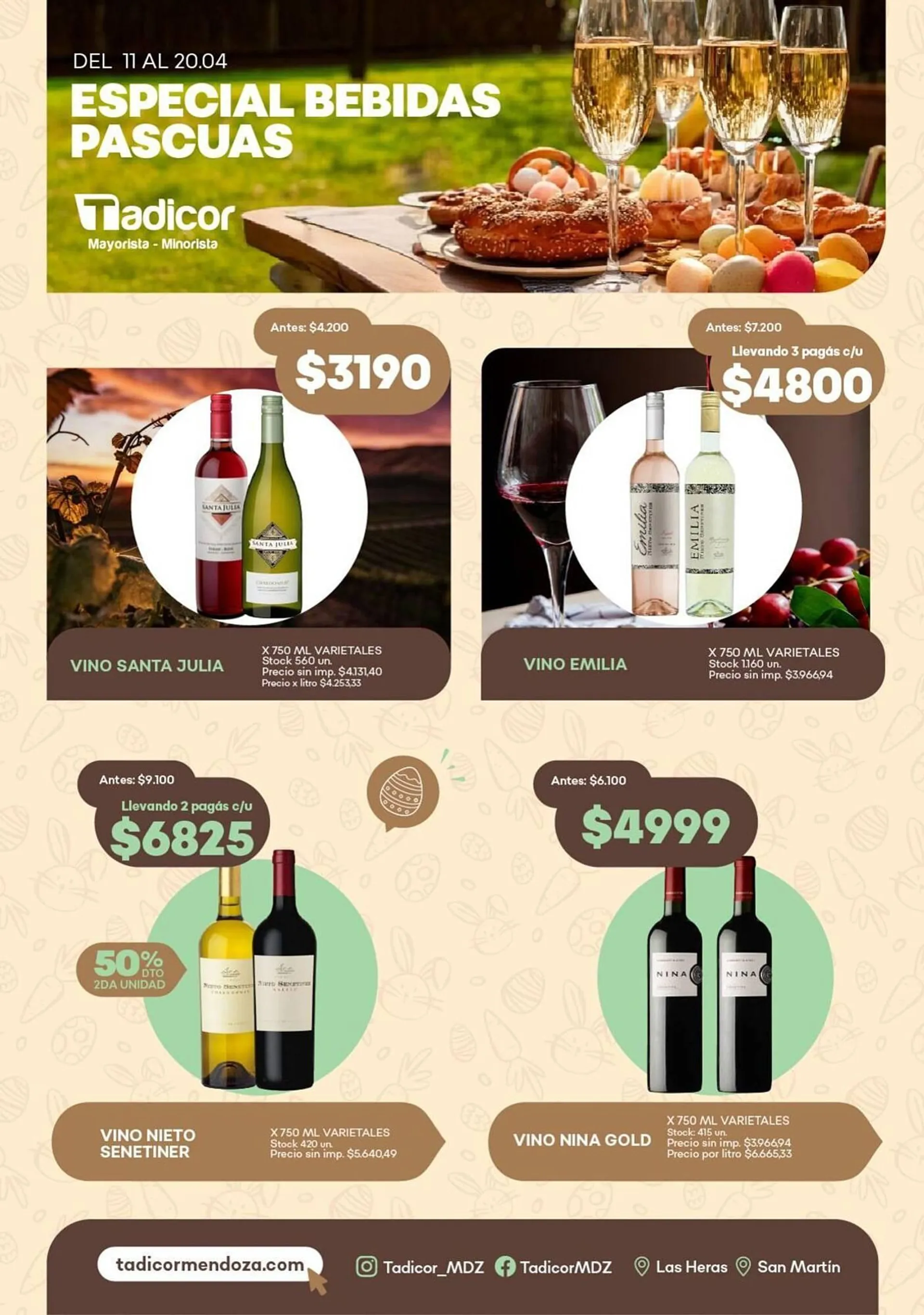 Ofertas de Catálogo Supermercados Tadicor 15 de abril al 20 de abril 2025 - Página 1 del catálogo