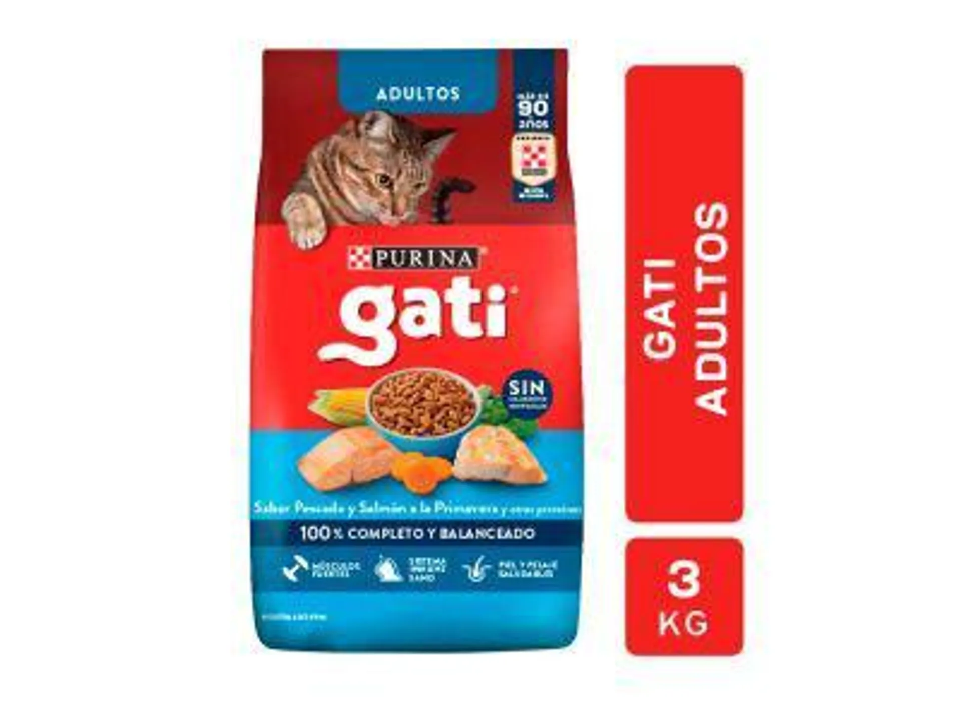 ALIMENTO PARA GATOS GATI PESCADO Y SALMON 3 KG