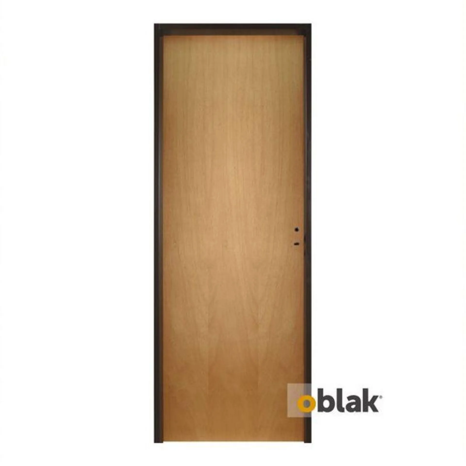 Puerta Oblak Enchapada Natural T10 Izquierda 80Cm