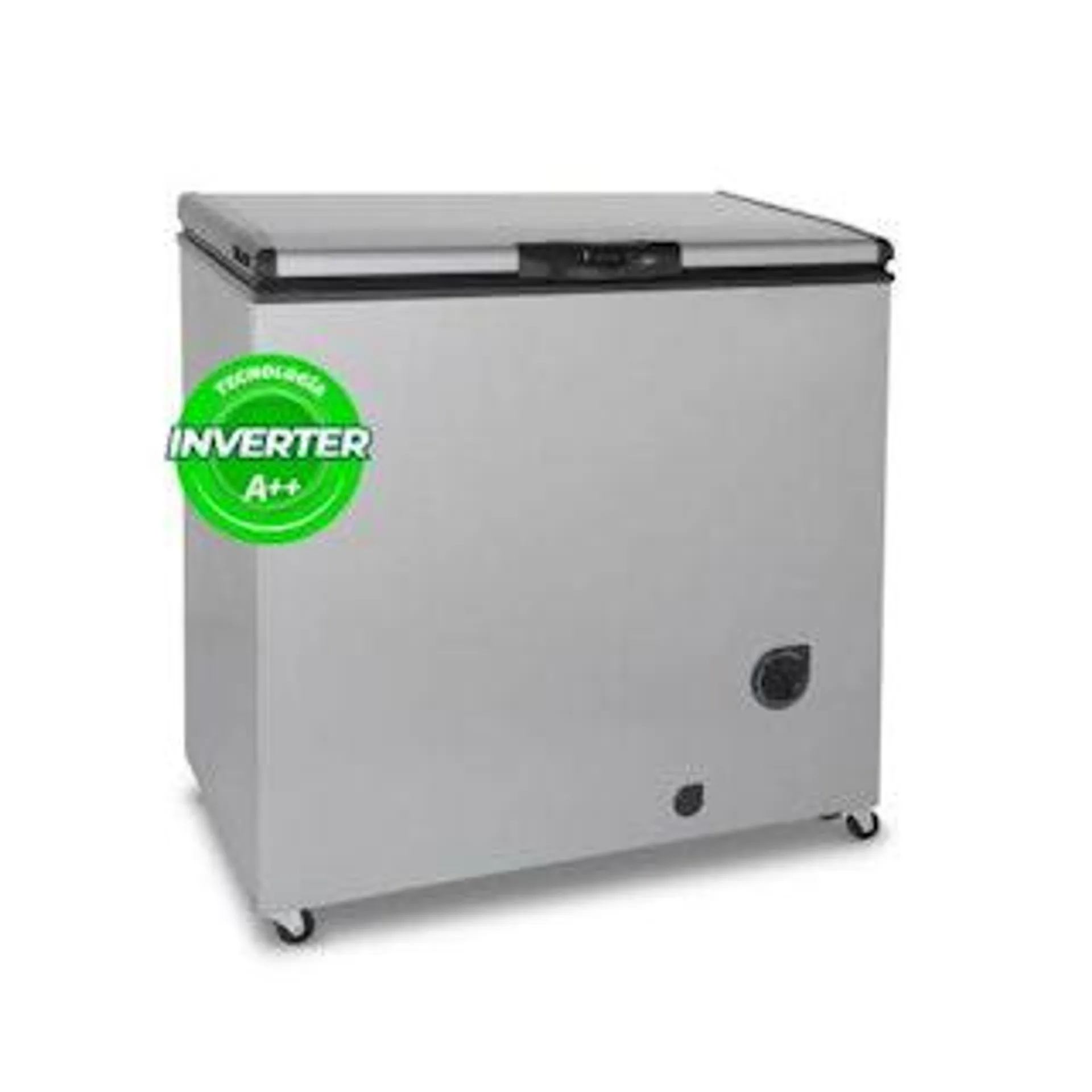 Freezer Inelro Fih270P++ 215L Inverter Gris Plata