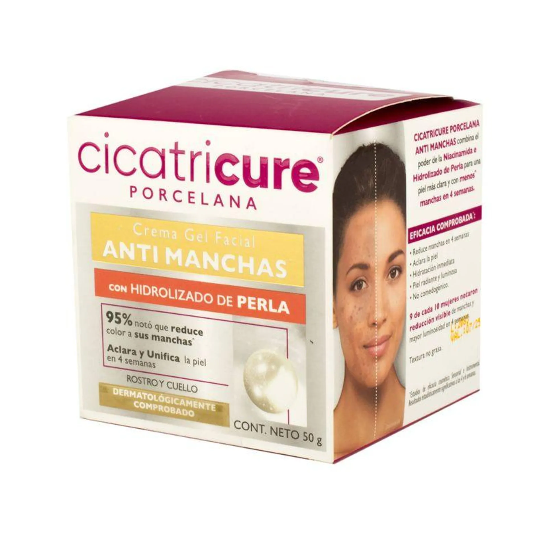 Crema Facial Cicatricure Gel Porcelana 50g