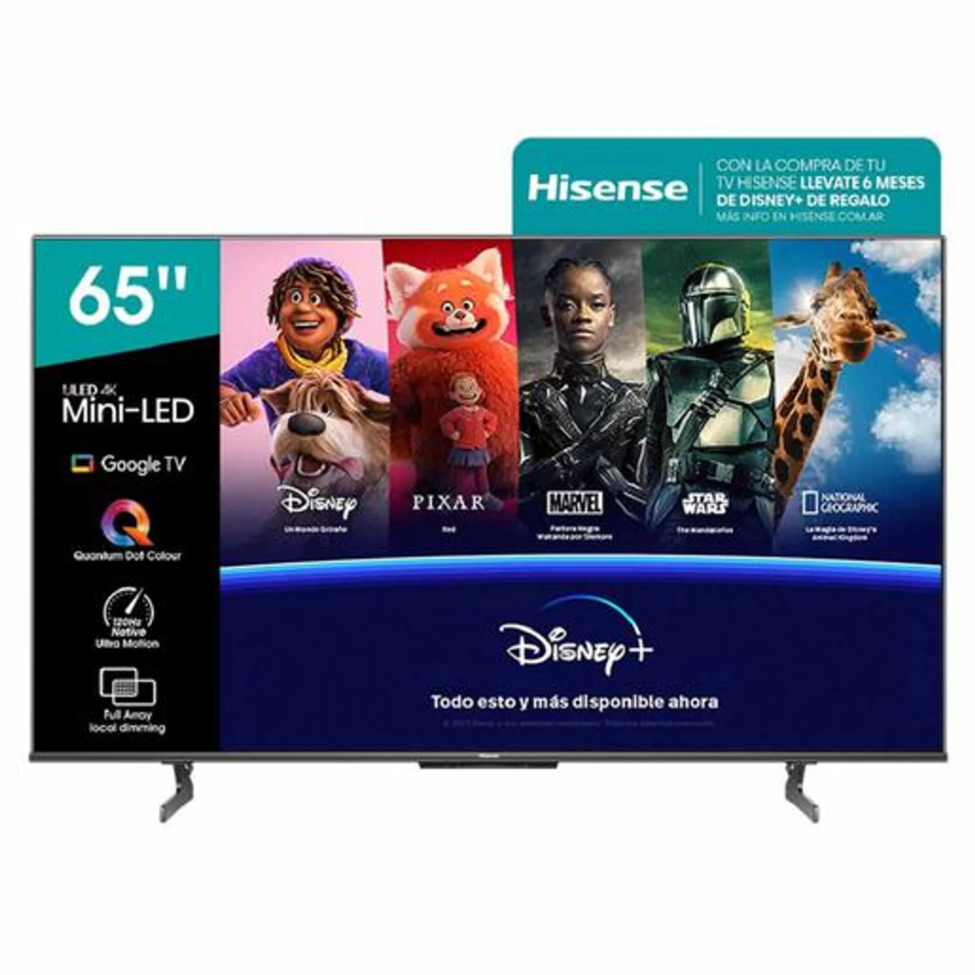 SMART TV HISENSE 65 PULGADAS ULTRA HD MINILED 65U80H