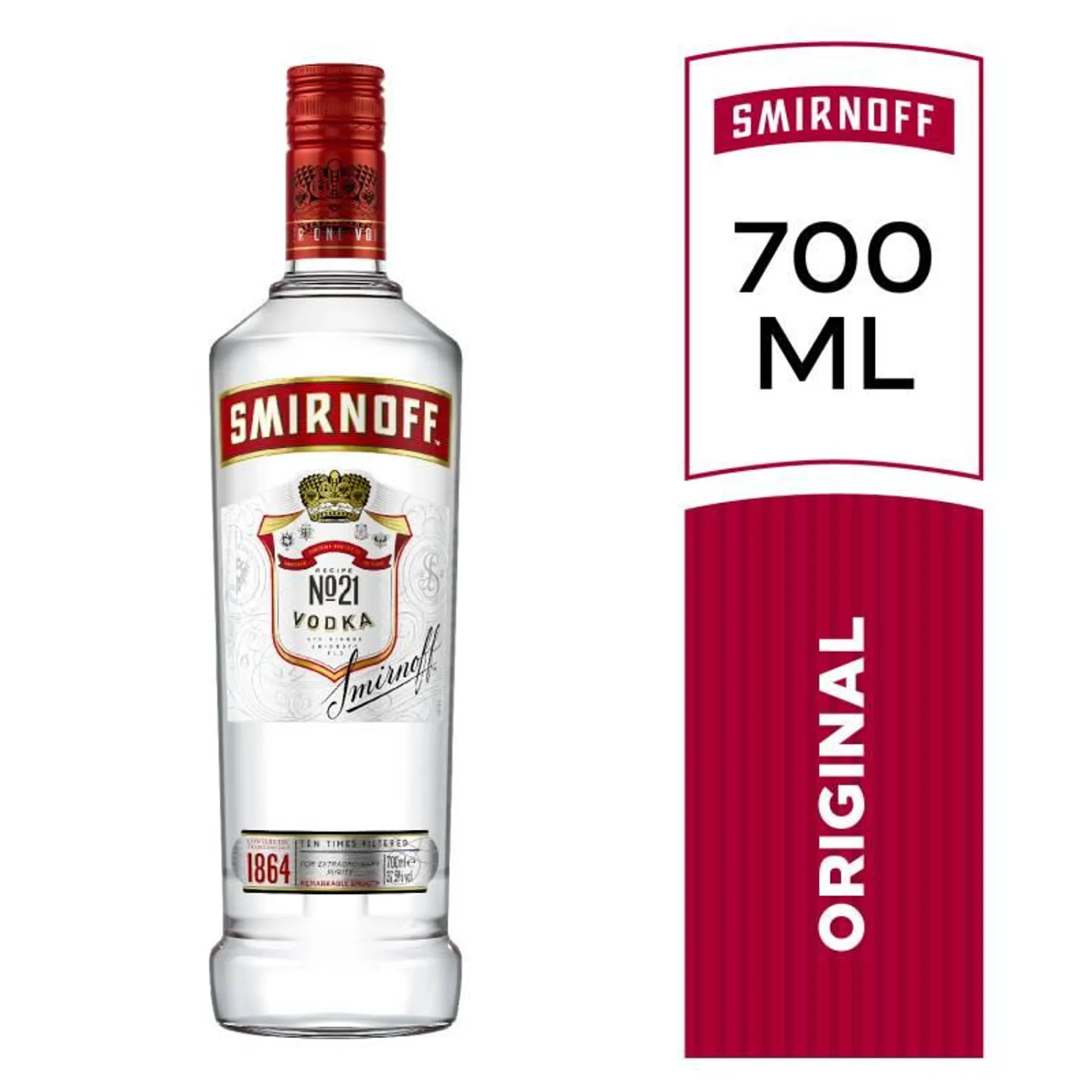 Vodka Smirnoff x 700 cc.