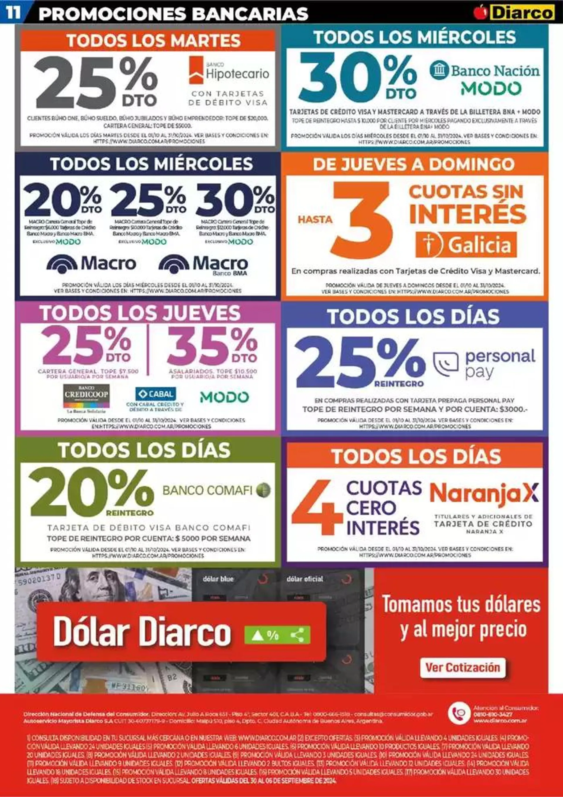 Ofertas de Diarco Ofertas Tdf 30 de septiembre al 6 de octubre 2024 - Página 11 del catálogo