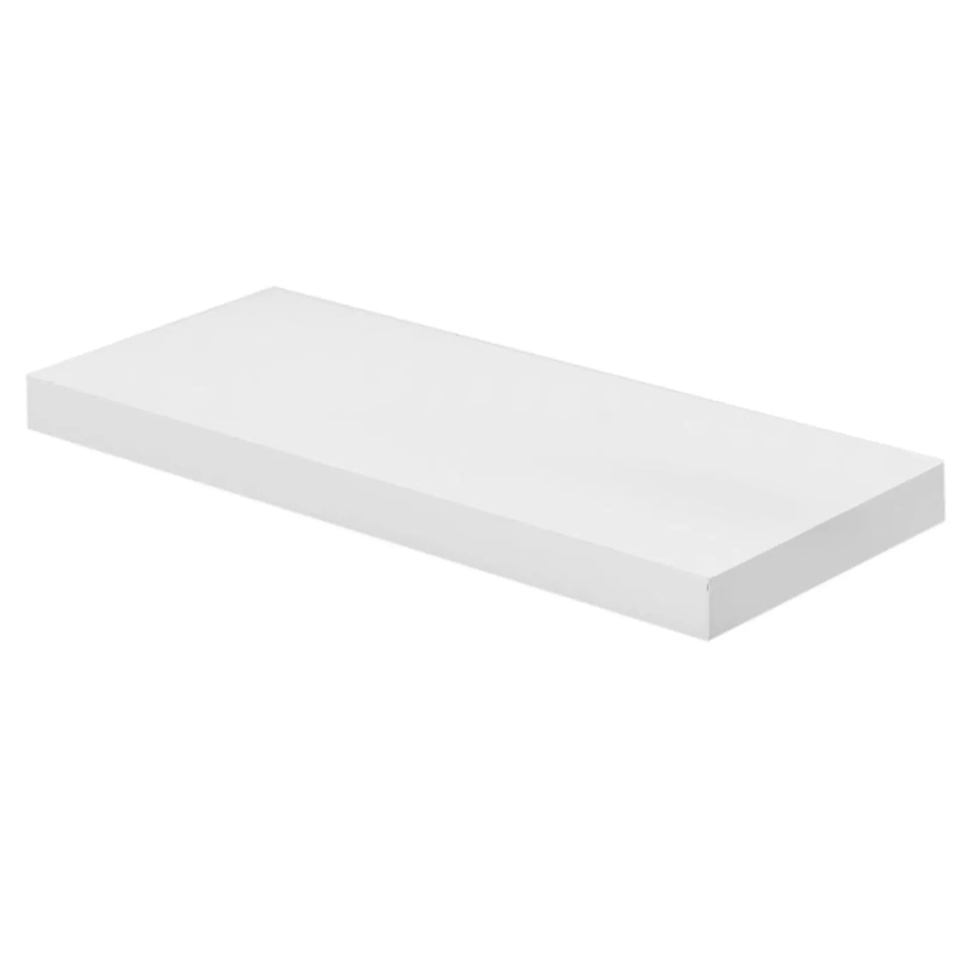 Estante de melamina flotante blanco 60 x 25 x 4 cm