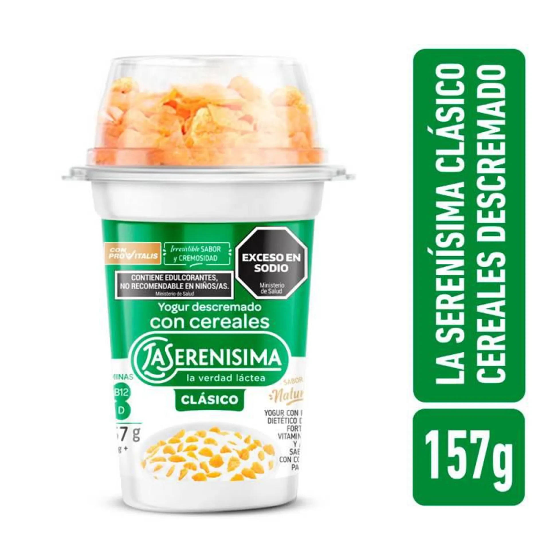 Yogur Descremado Provitalis con Cereales La Serenisima x 157 g.