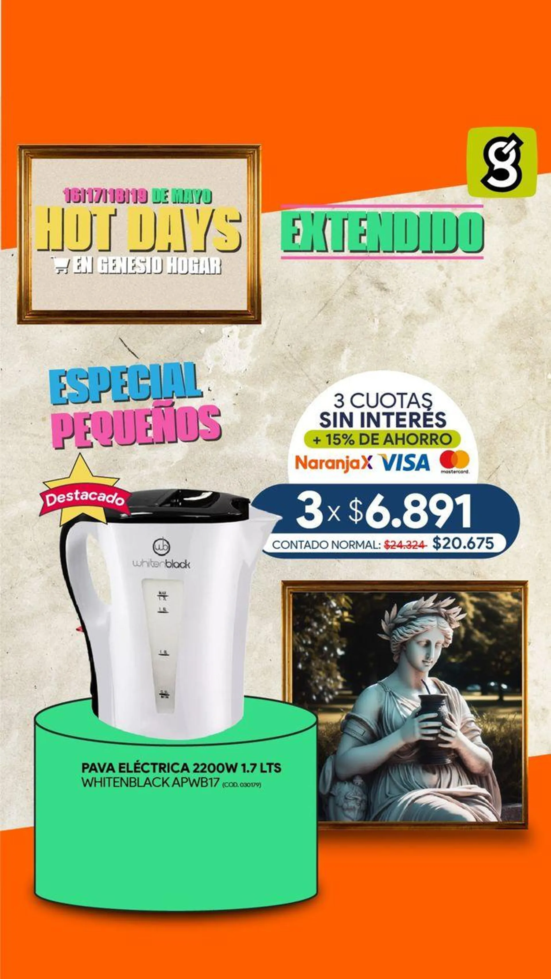 Ofertas de Catálogo Genesio Hogar - Hot Days Extendido! 17 de mayo al 19 de mayo 2024 - Página 3 del catálogo