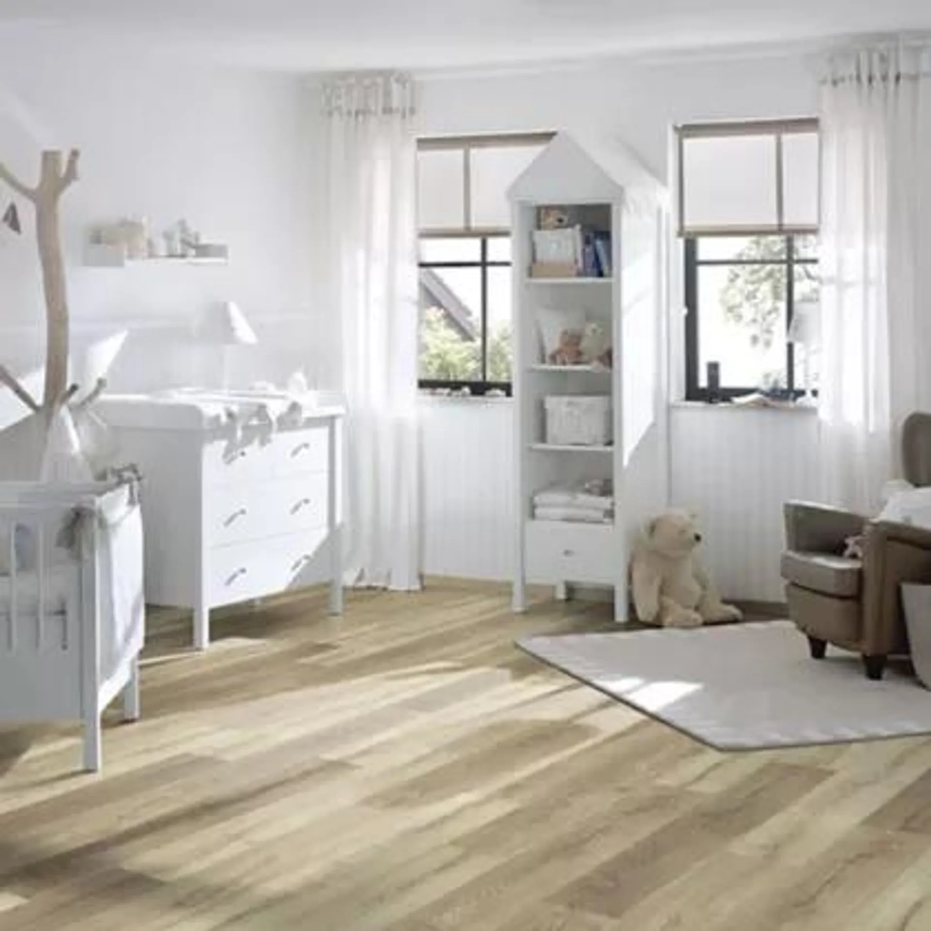 Piso laminado Livingstone 8 mm roble claro