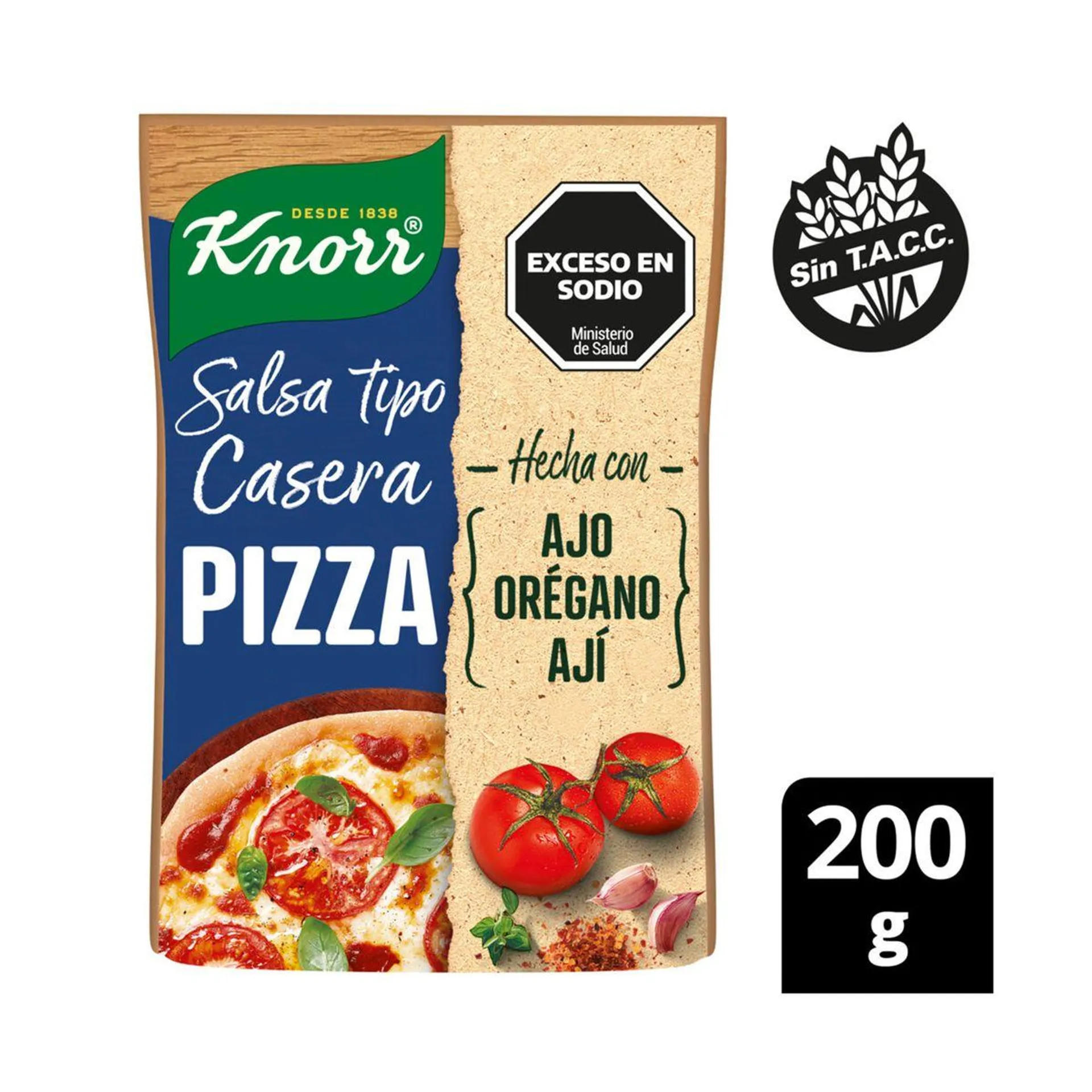 Salsa Knorr Pizza 200 g.