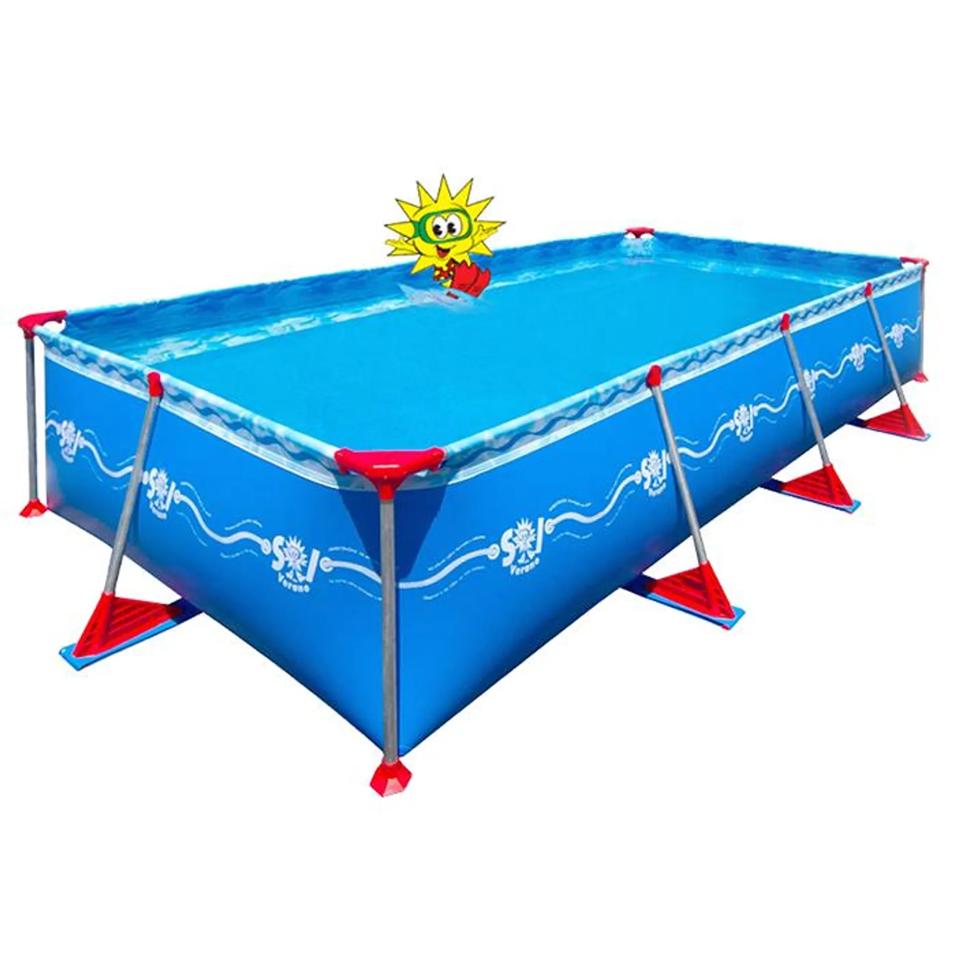 Pileta Sol de Verano FUN450 7800Lts 4,40 x 2,20 x 0,80 Mts