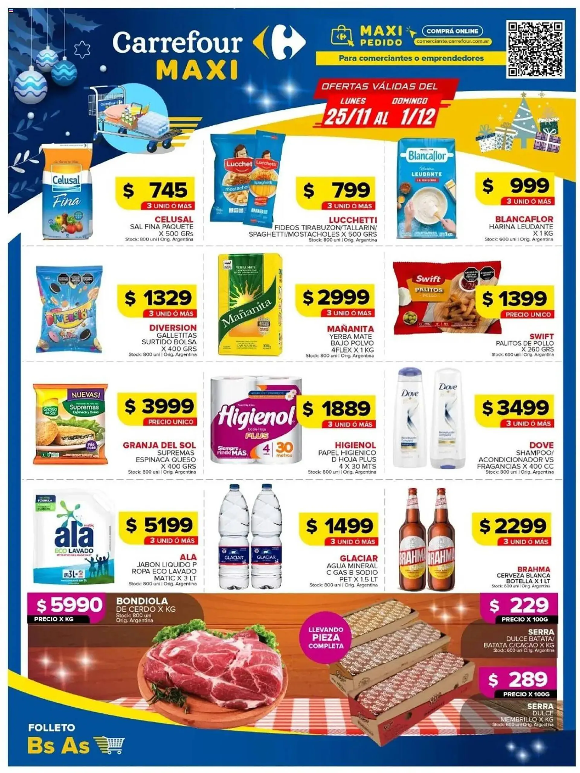 Ofertas de Catálogo Carrefour Maxi 25 de noviembre al 1 de diciembre 2024 - Página 1 del catálogo