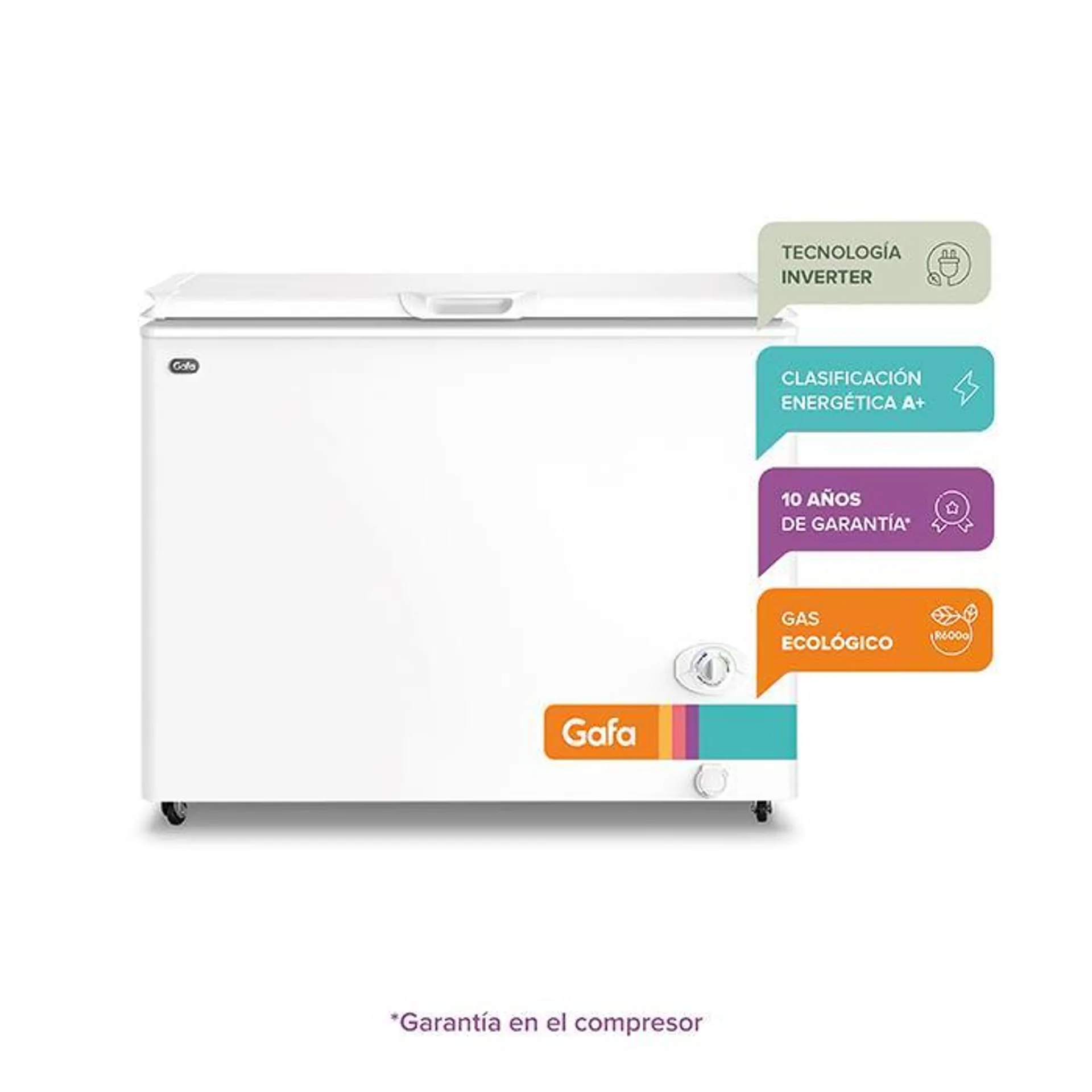 Freezer Gafa FGHI300B/L 280Lts Inverter