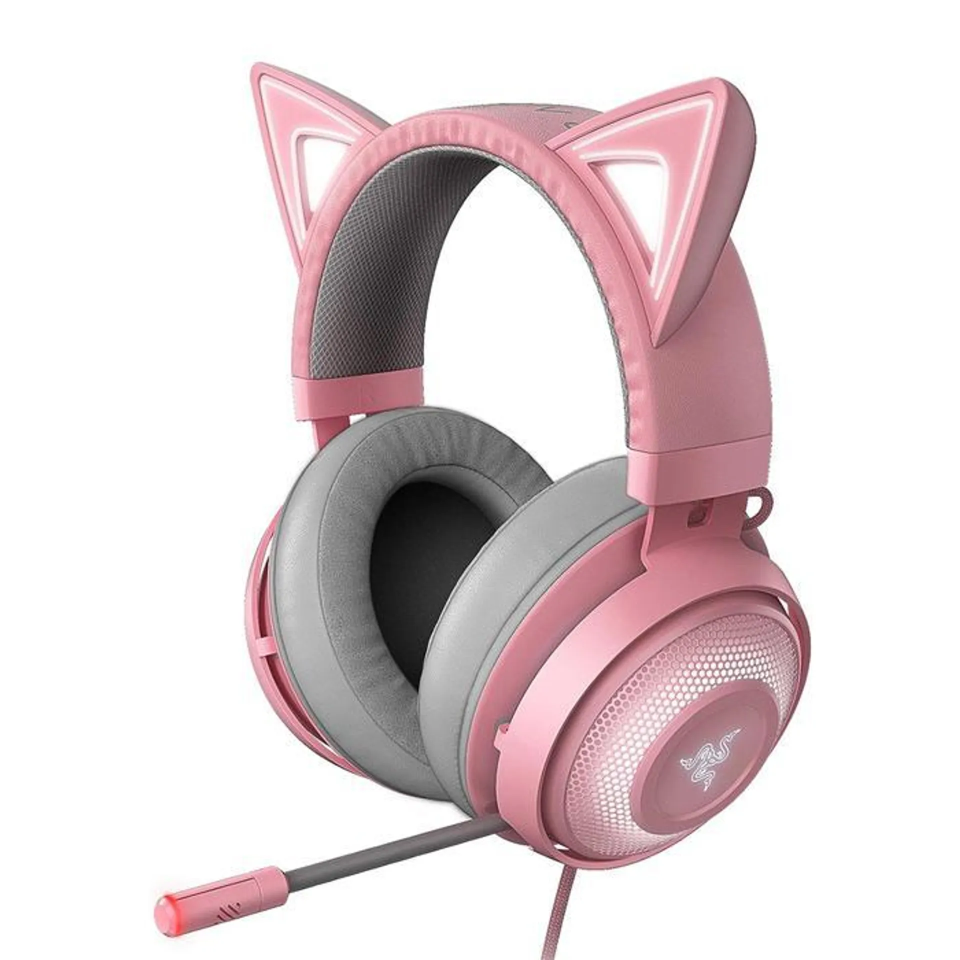 AURICULAR C/MIC VINCHA RAZER KRAKEN KITTY EDITION CHROMA QUARTZ