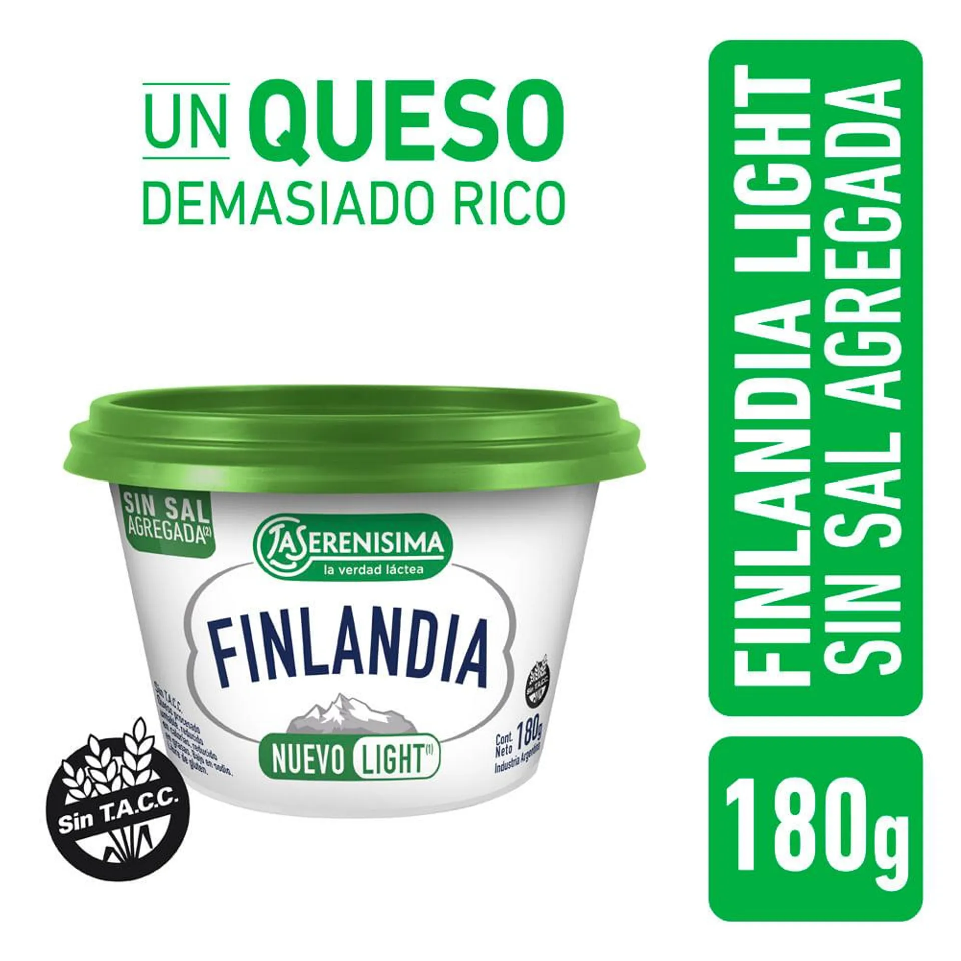 Queso Finlandia Reducido en Calorías La Serenisima 180gr