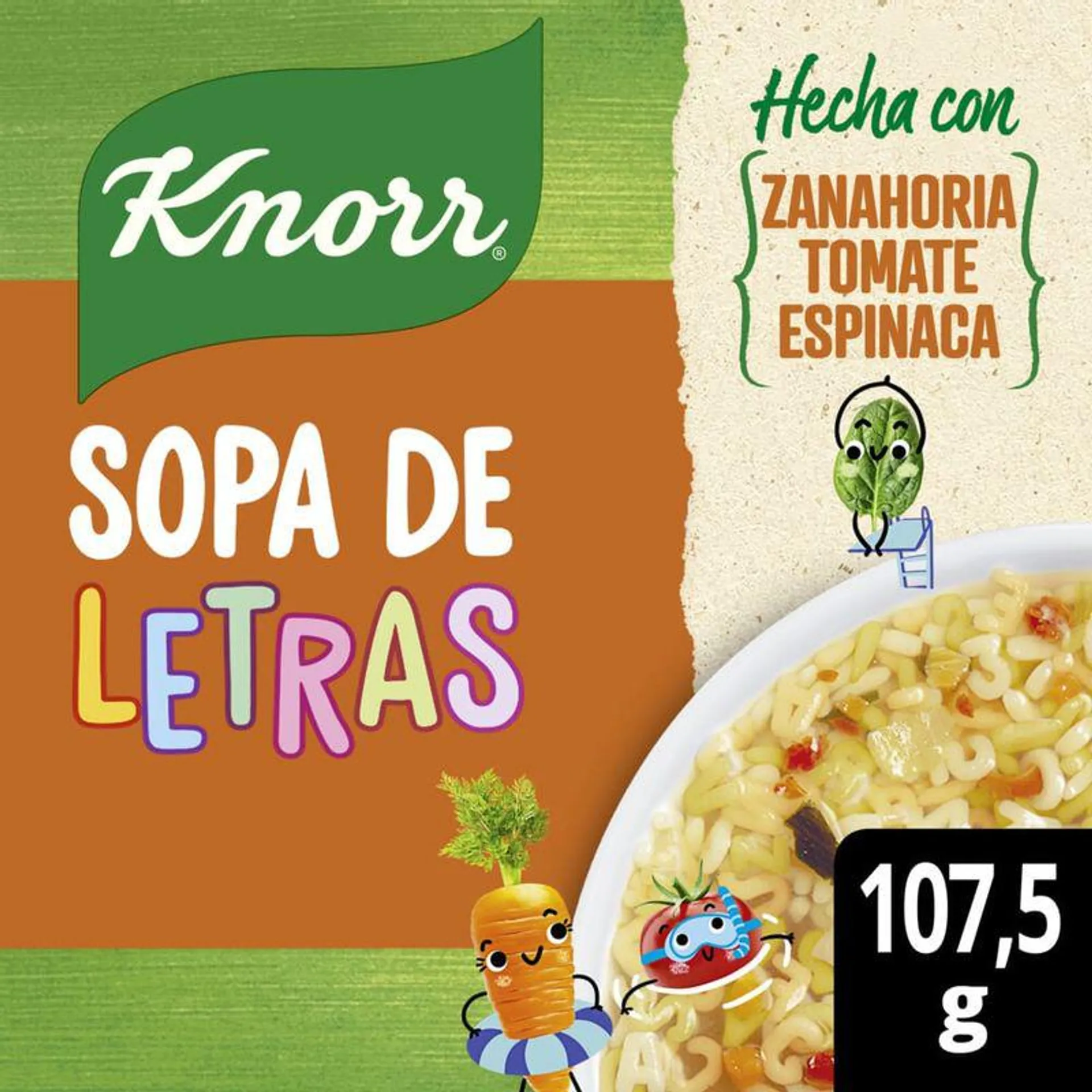 Sopa de Letras Knorr 107,5 Gr.