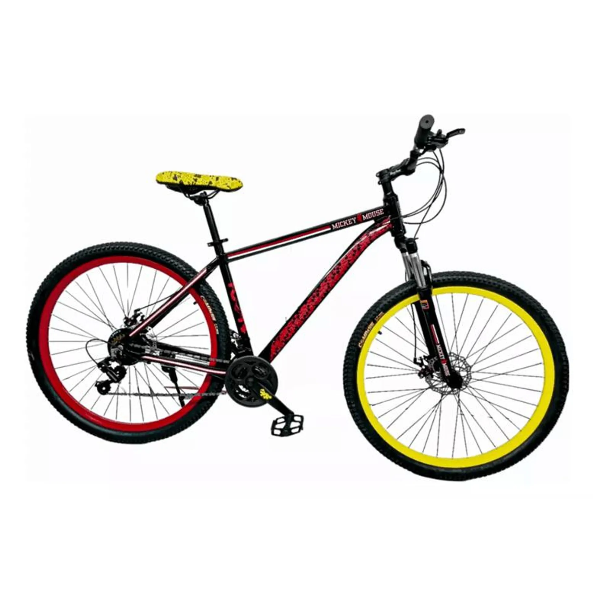 Bicicleta Mountain Bike Rodado 29- Mickey Rojo Y Negro