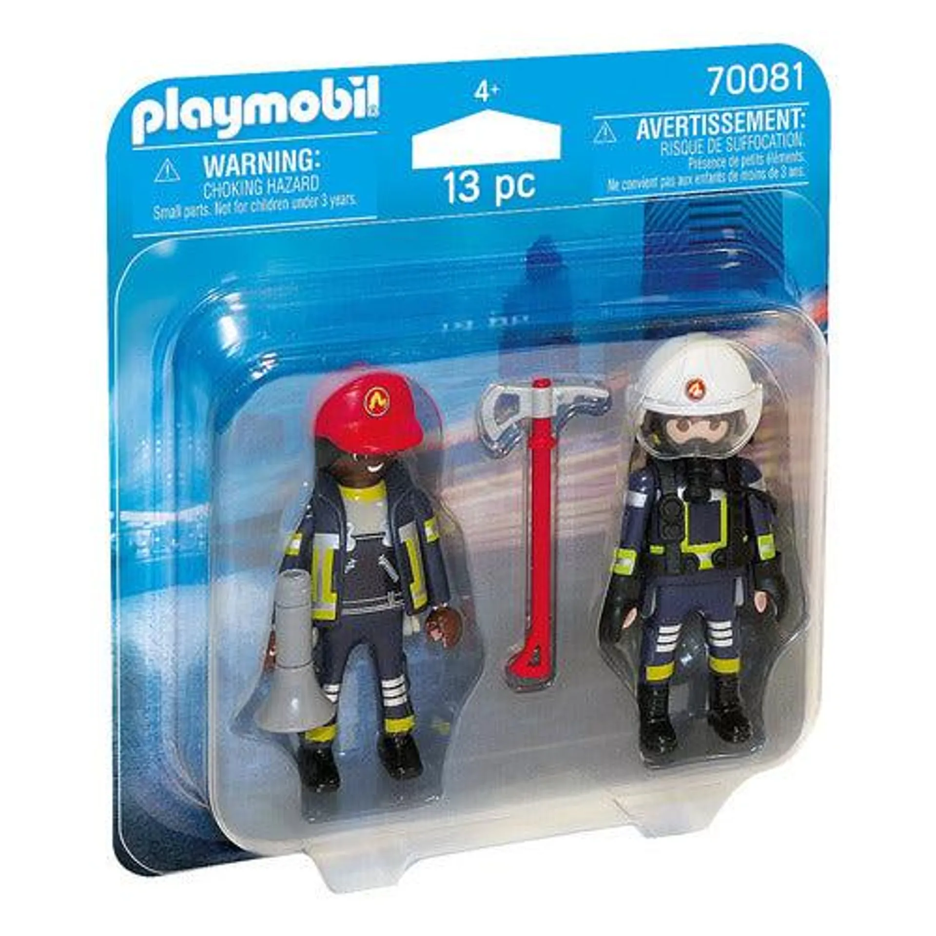 Playmobil Clasico Duo Pack Bomberos Con Equipo 70081