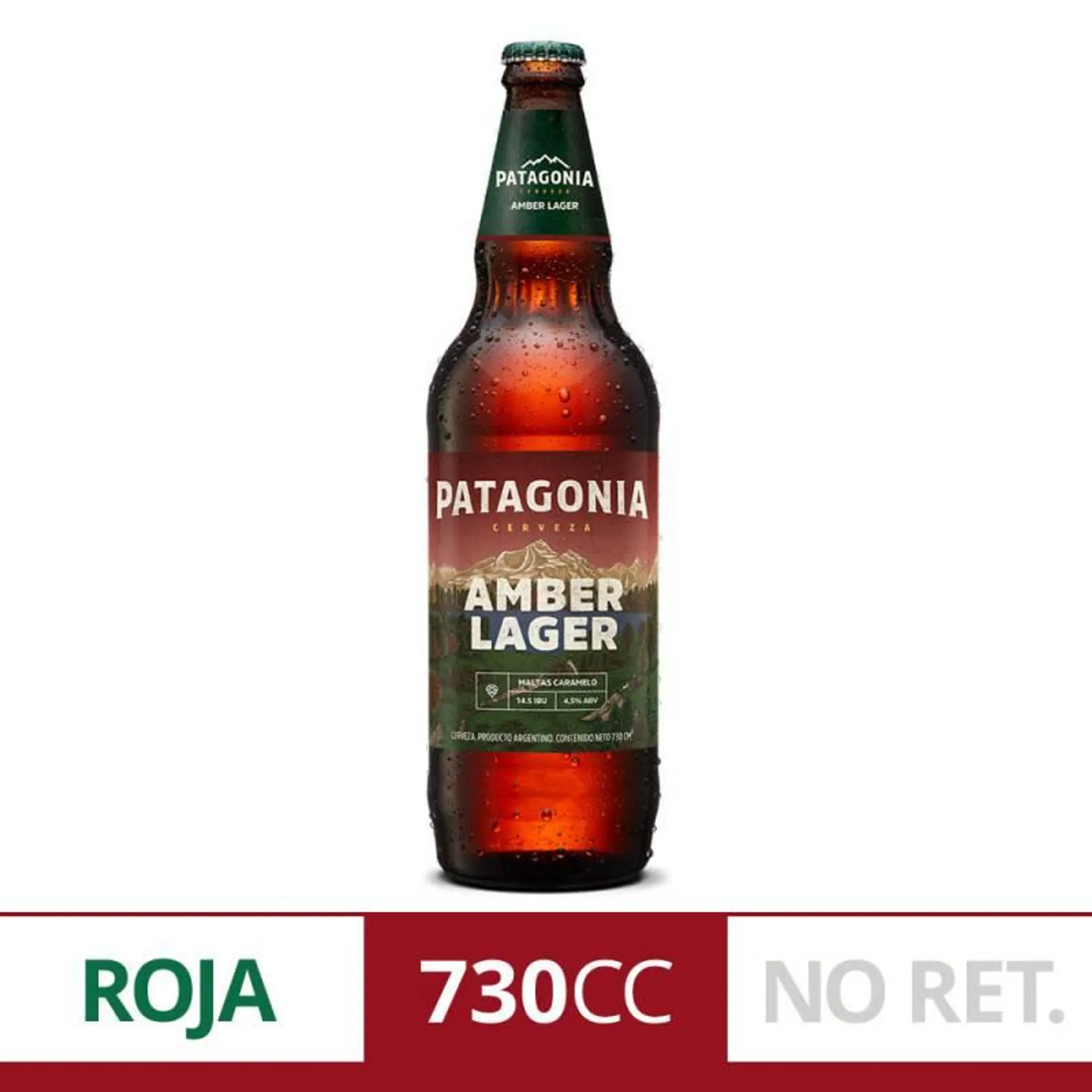 Cerveza Patagonia Amber Lager Botella No Retornable 730cc x1