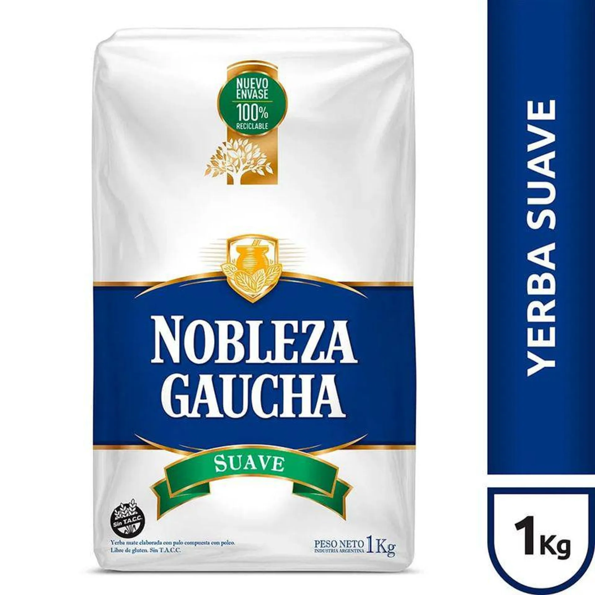 Yerba Mate Nobleza Gaucha sin tacc 1 Kg.