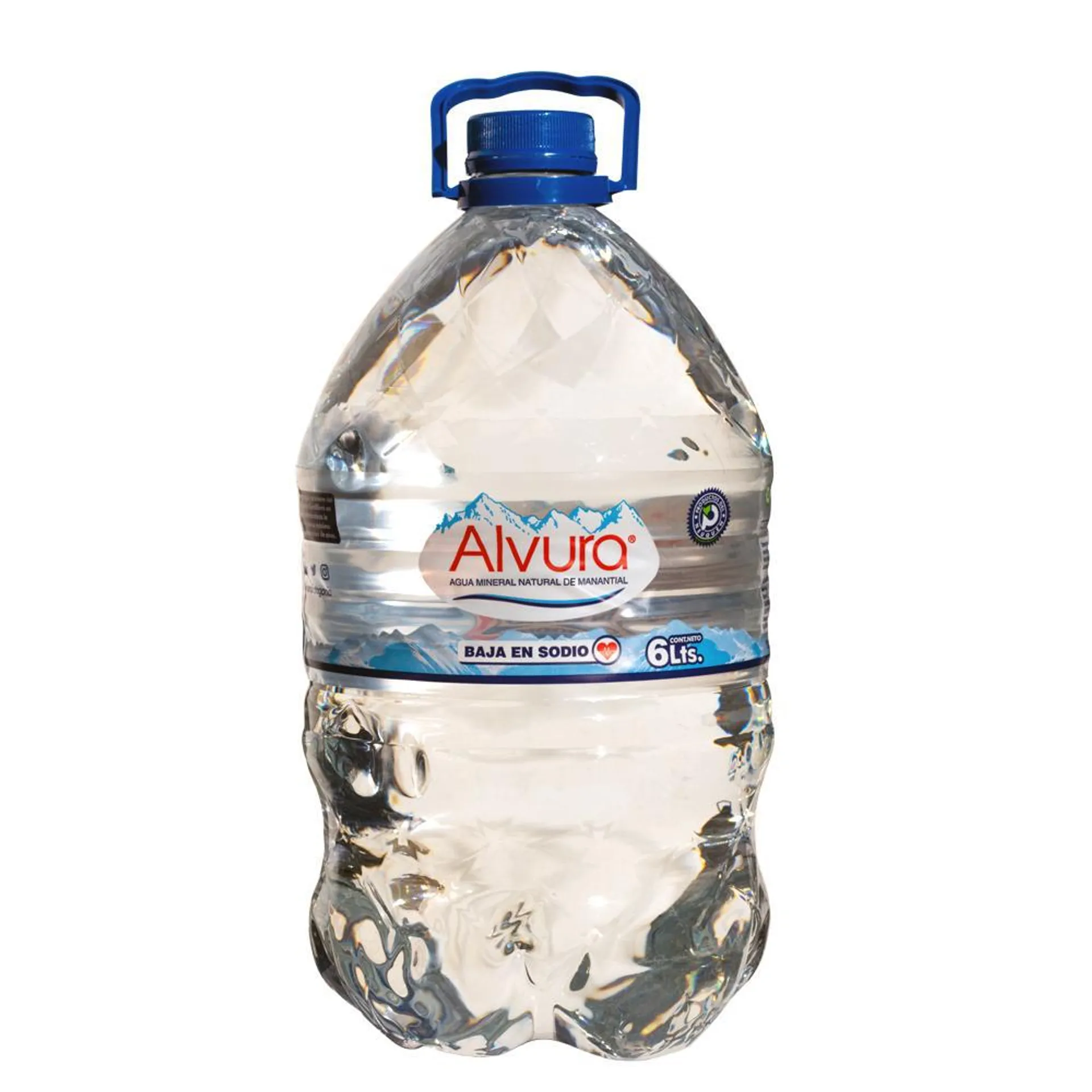 Agua Mineral Natural De Manantial Alvura Bidón 6 L