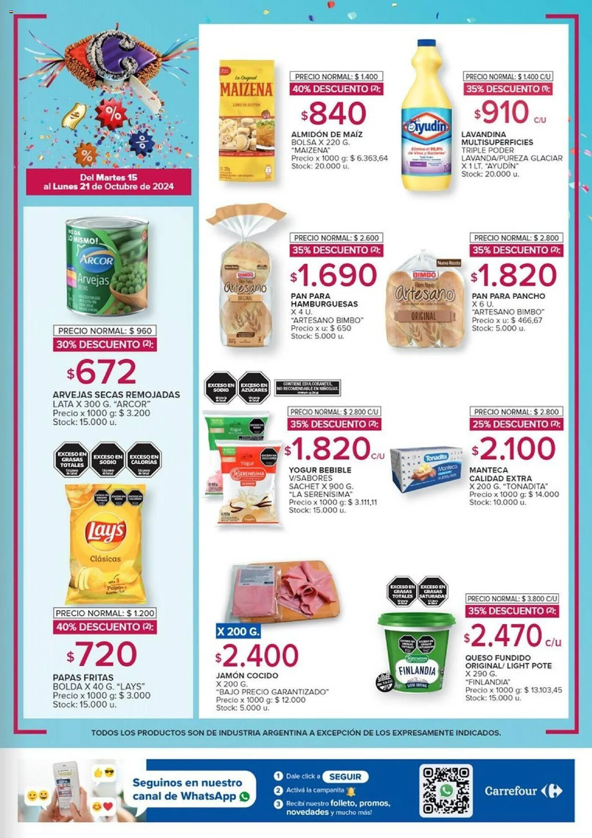 Ofertas de Catálogo Carrefour 15 de octubre al 21 de octubre 2024 - Página 3 del catálogo