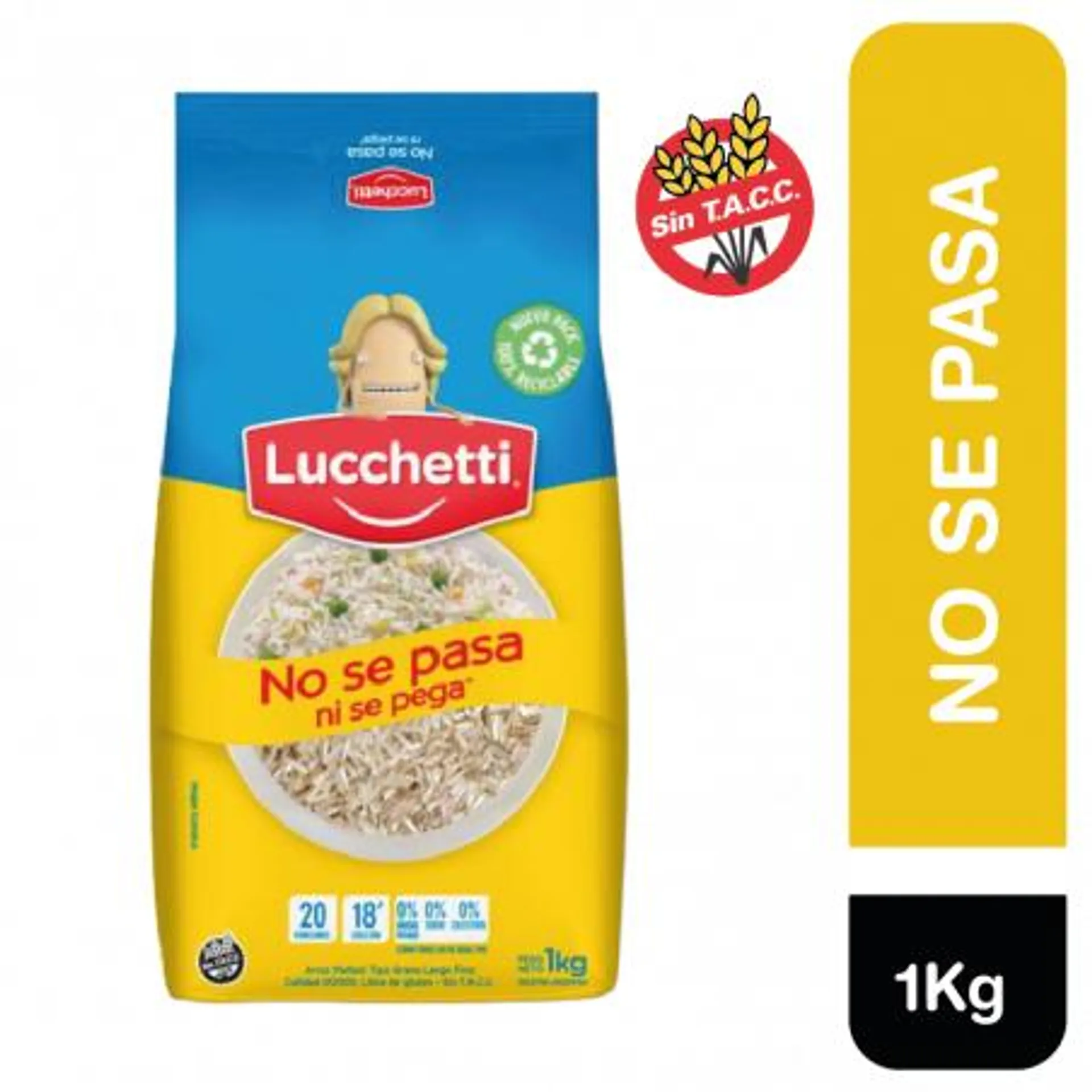 ARROZ PARB. LUCCHETTI BOLSA 1000 GRS