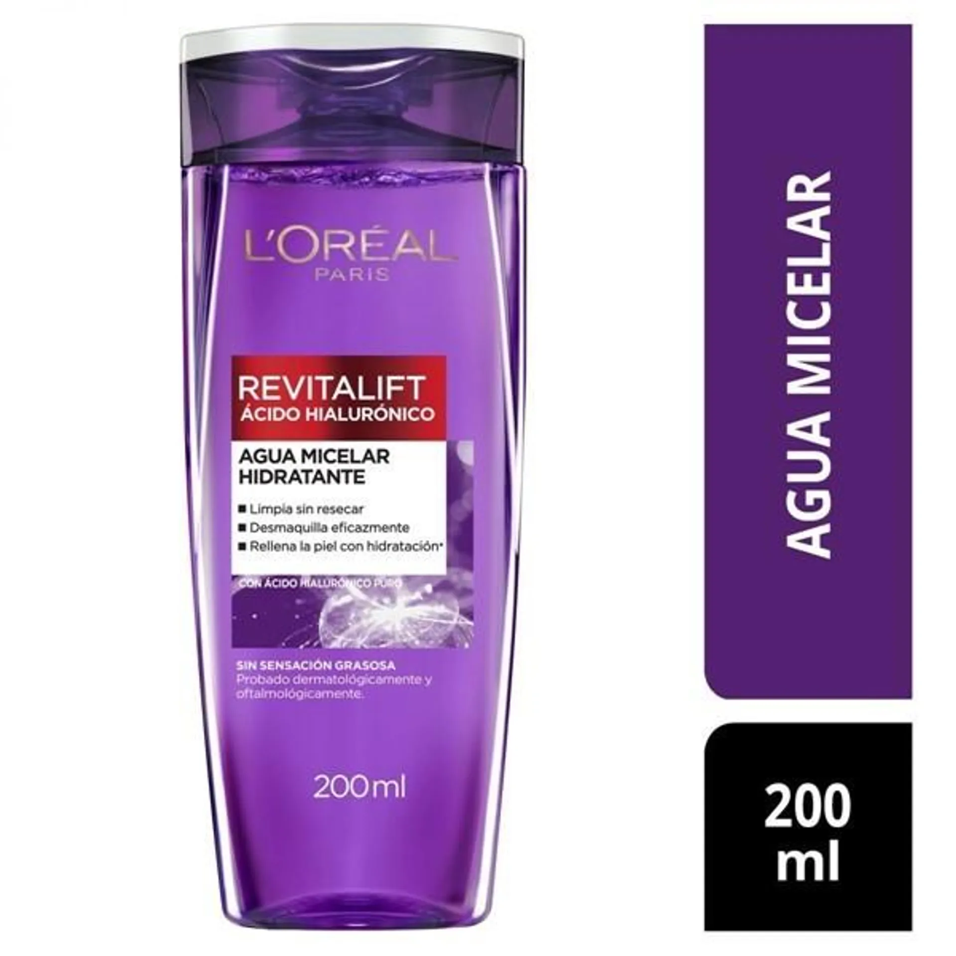 Loreal Revitalift Agua Micelar Ácido Hialurónico 200 ml