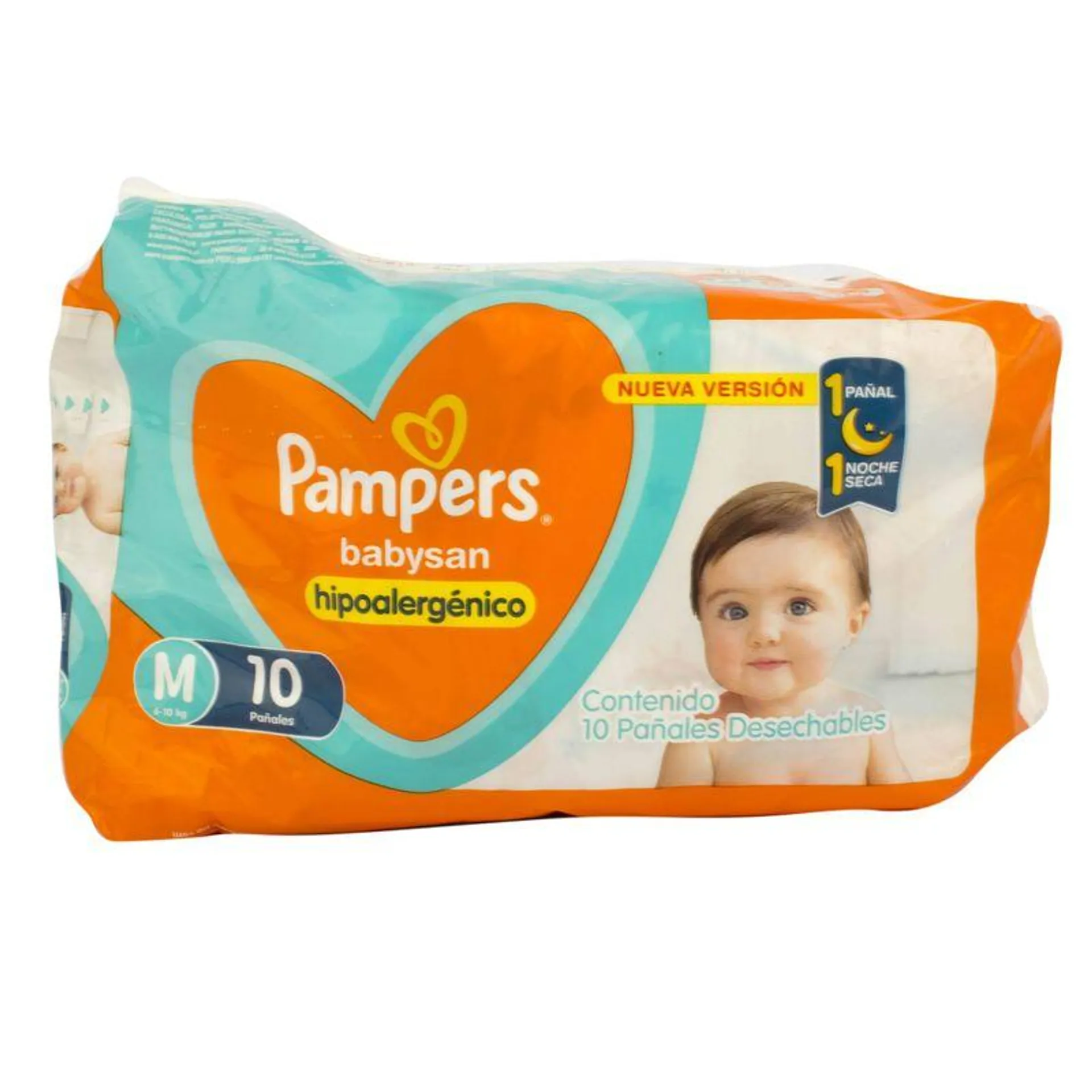 Pañales Bebés Pampers Med BabySan 10 Un