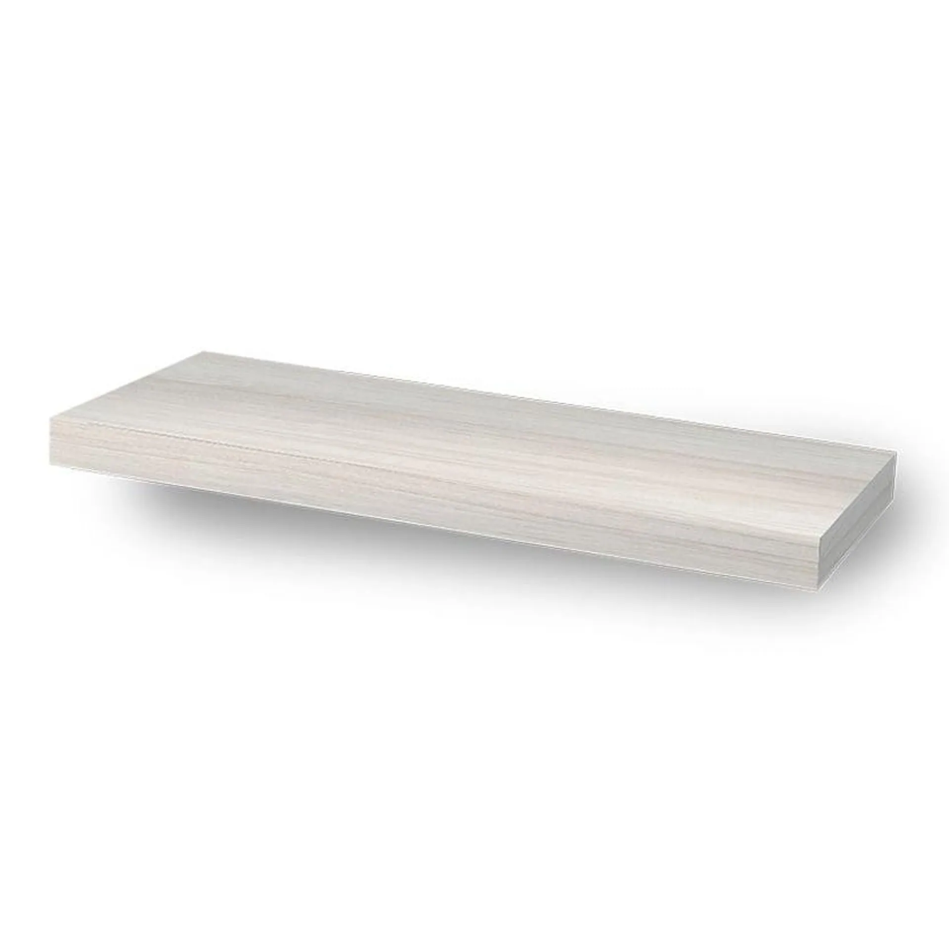 Estante de melamina flotante roble blanco 60 x 25 cm