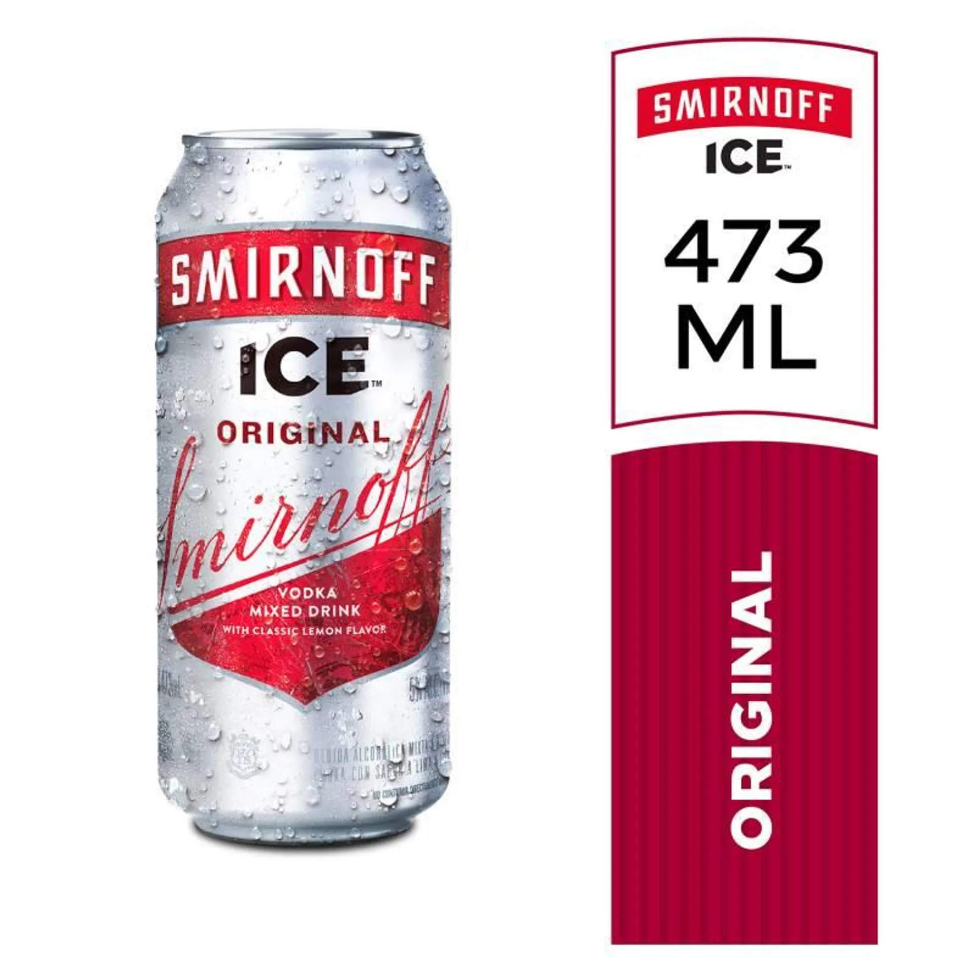 Vodka Ice Original Lata Smirnoff x 473 cc.