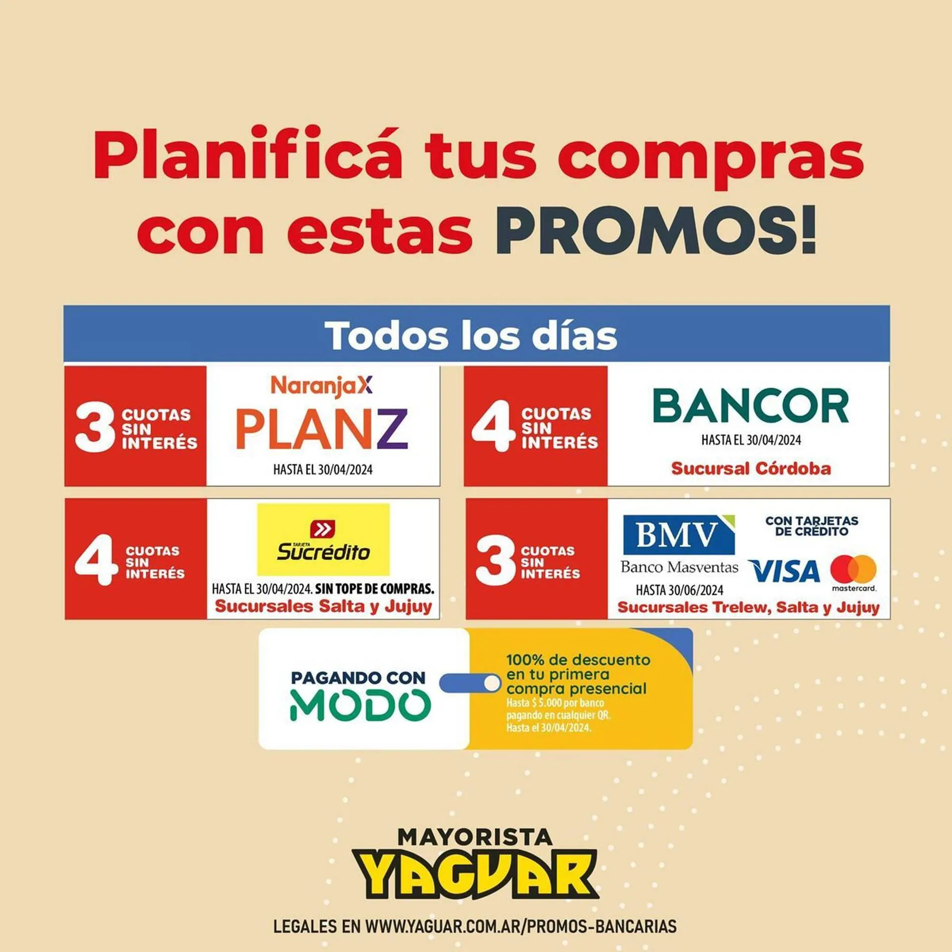 Ofertas de Catálogo Supermercados Yaguar 12 de abril al 30 de junio 2024 - Página 1 del catálogo