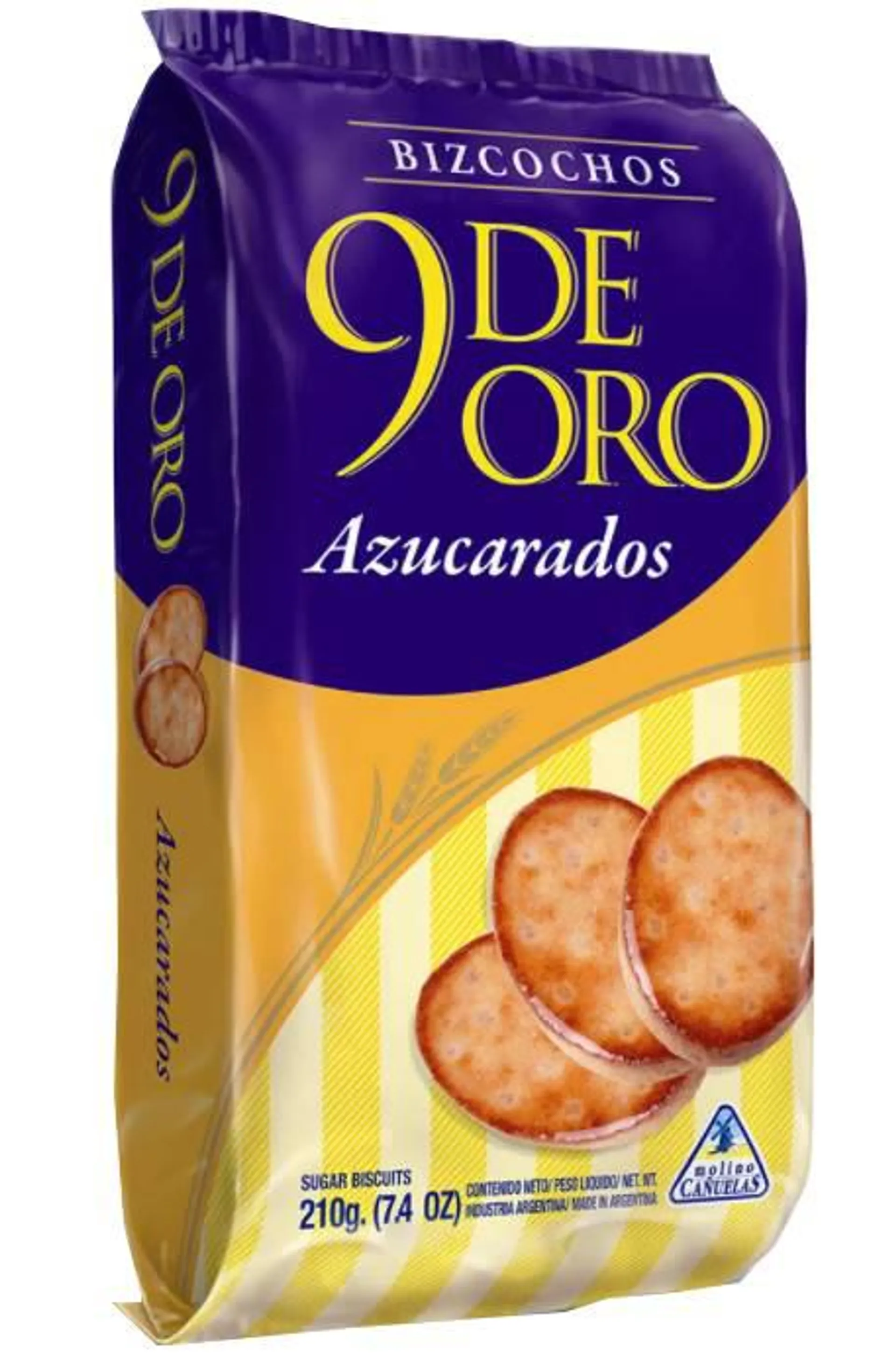 Bizcochos 9 de Oro Azucarados 210g