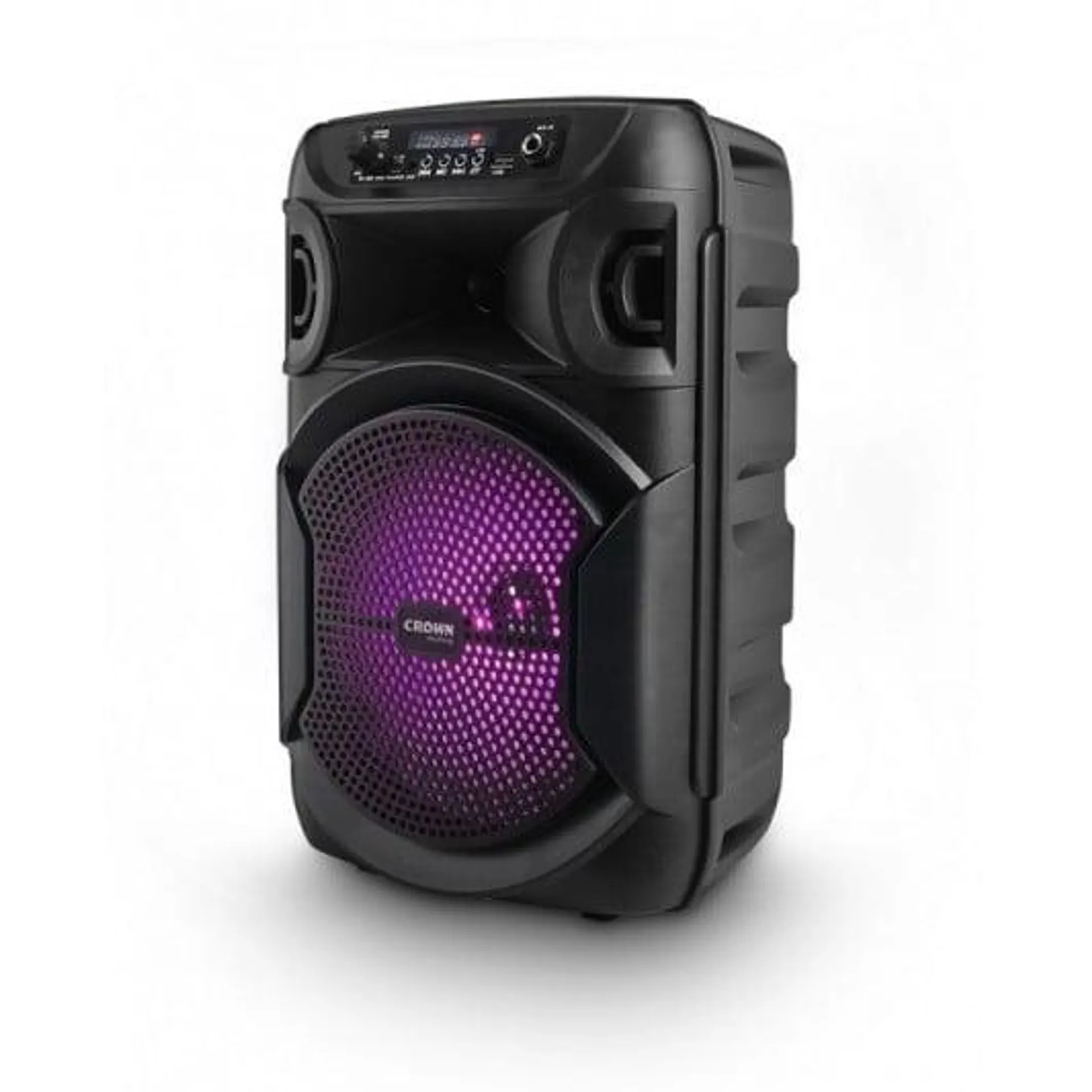 CROWN MUSTANG BAFLE DJS-820BT 2500W PMPO 2X8" BLUETOOTH LED FM DJ