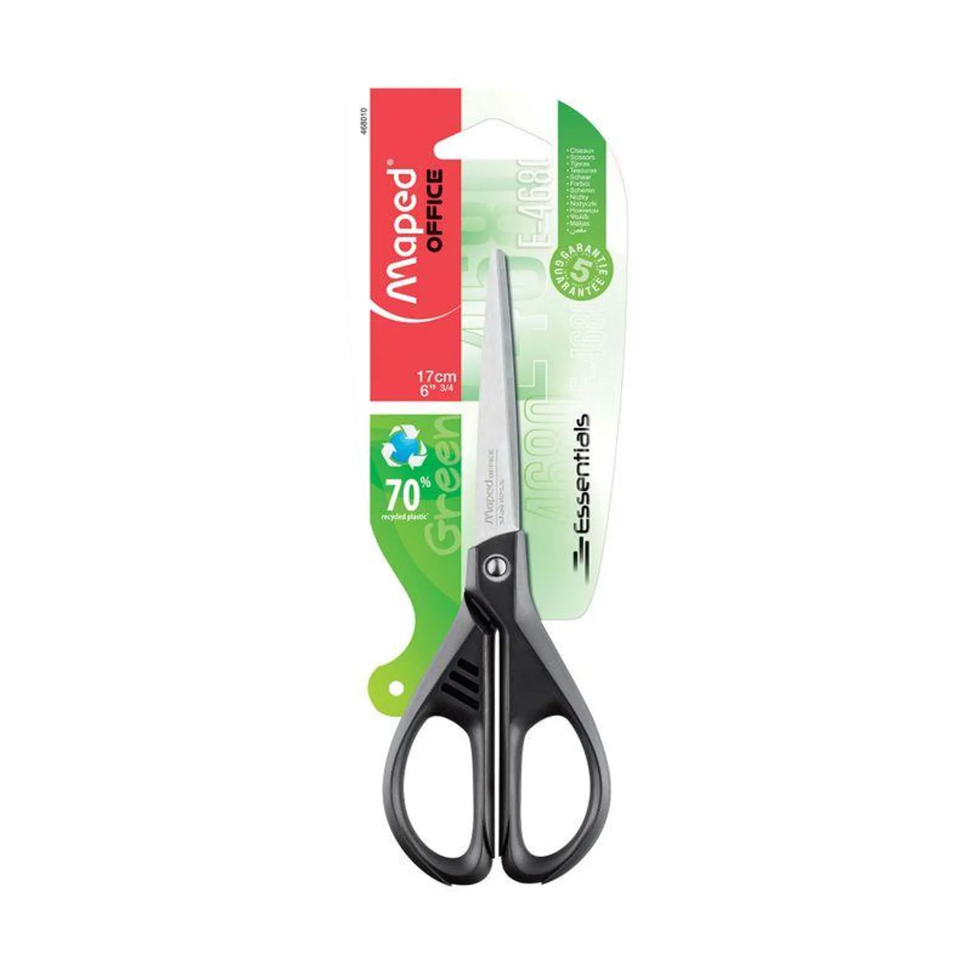 TIJERAS ESSENTIAL GREEN 17cm MAPED