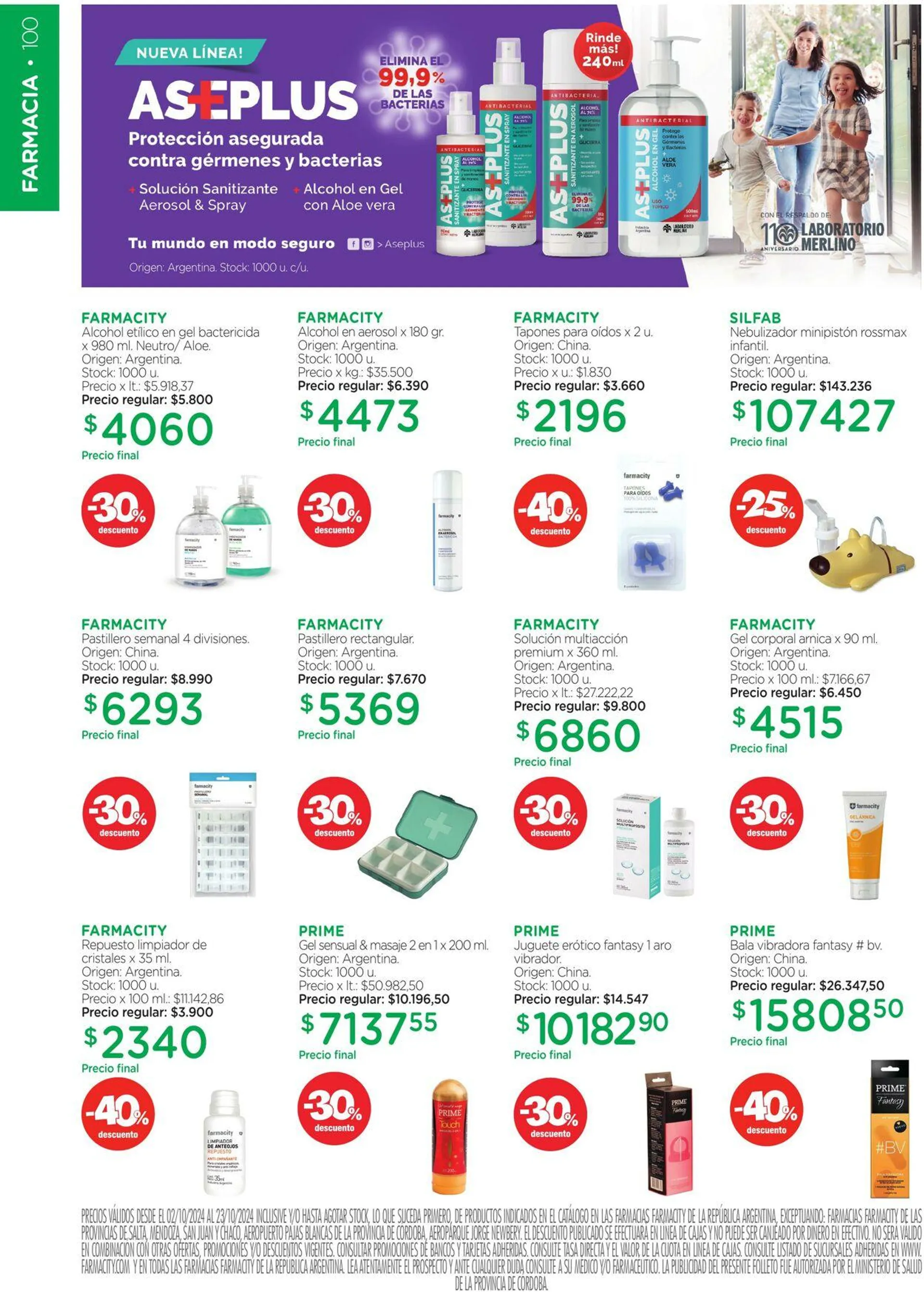 Ofertas de Farmacity 1 de octubre al 31 de octubre 2024 - Página 100 del catálogo