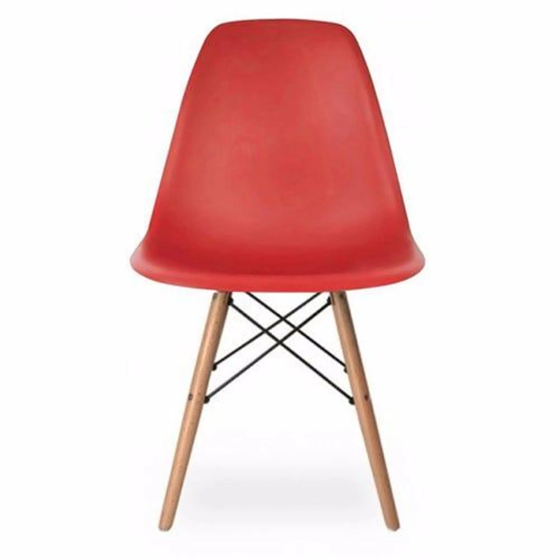 Silla Eames ideal comedor living roja